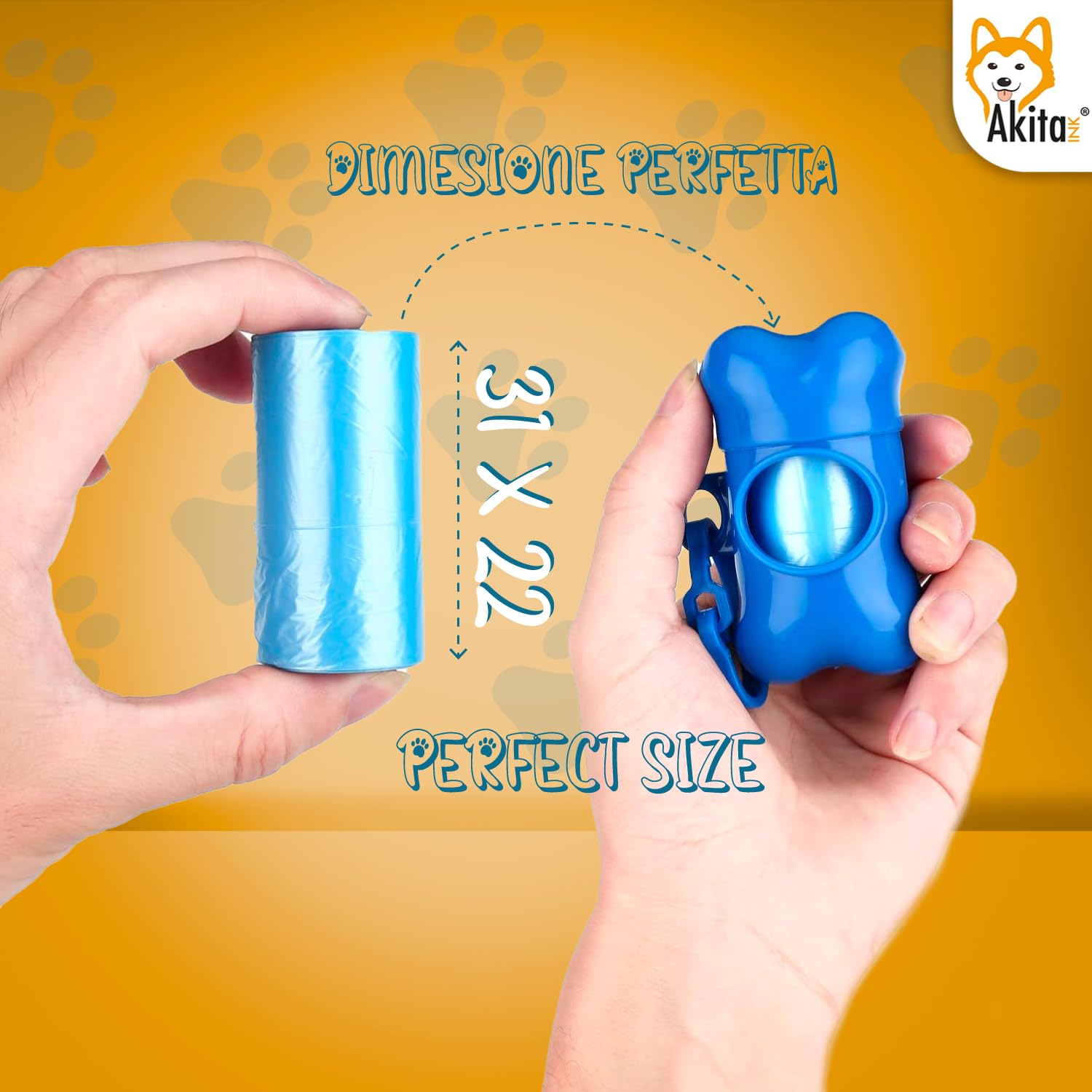 Akitaink Sacchetti Cane Colorati 360 pezzi Anti-perdita