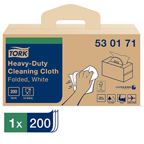 Tork 530171 Panni Pulizia Bianchi 200 pezzi Resistenti