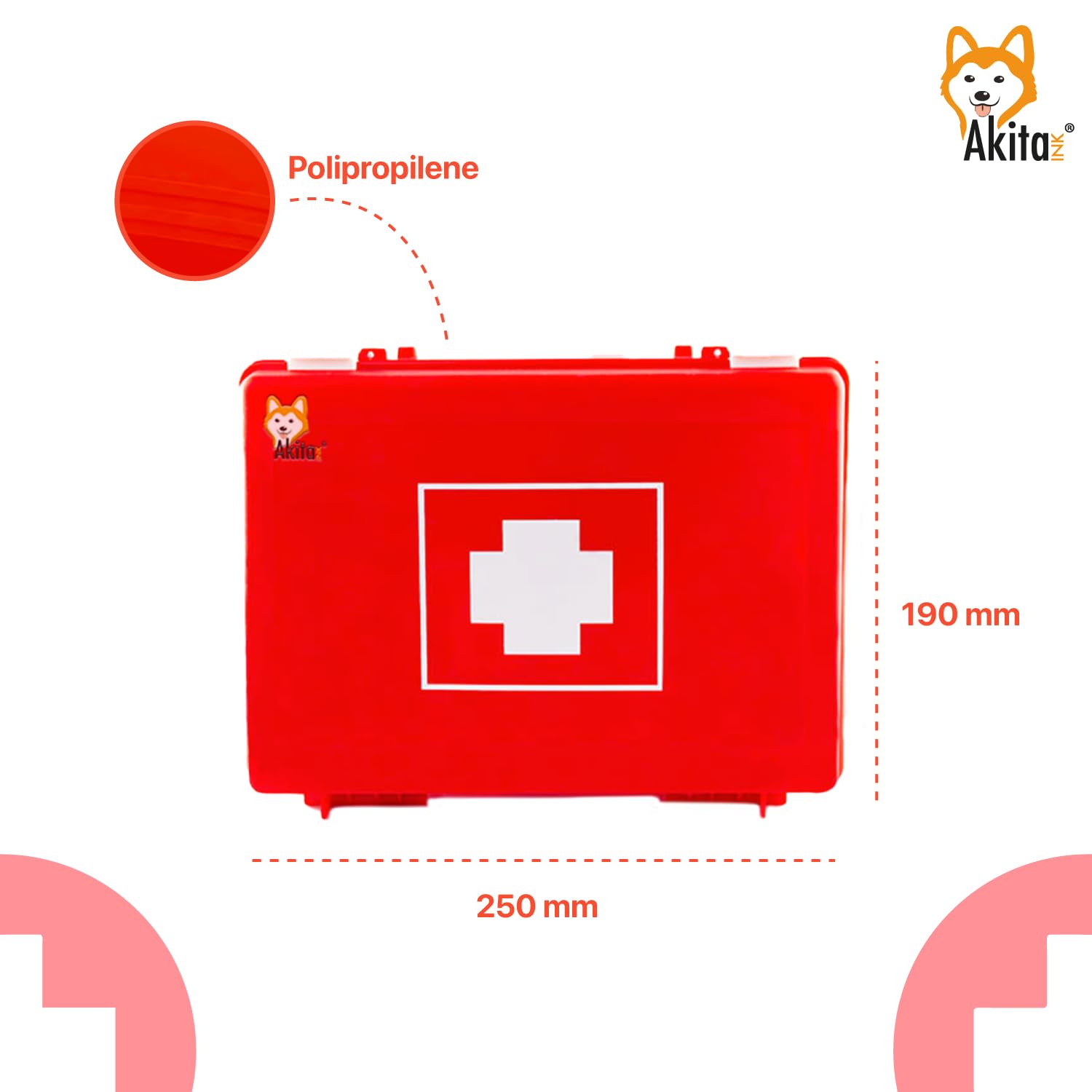 Akitaink Allegato 2 cassetta pronto soccorso parete completa