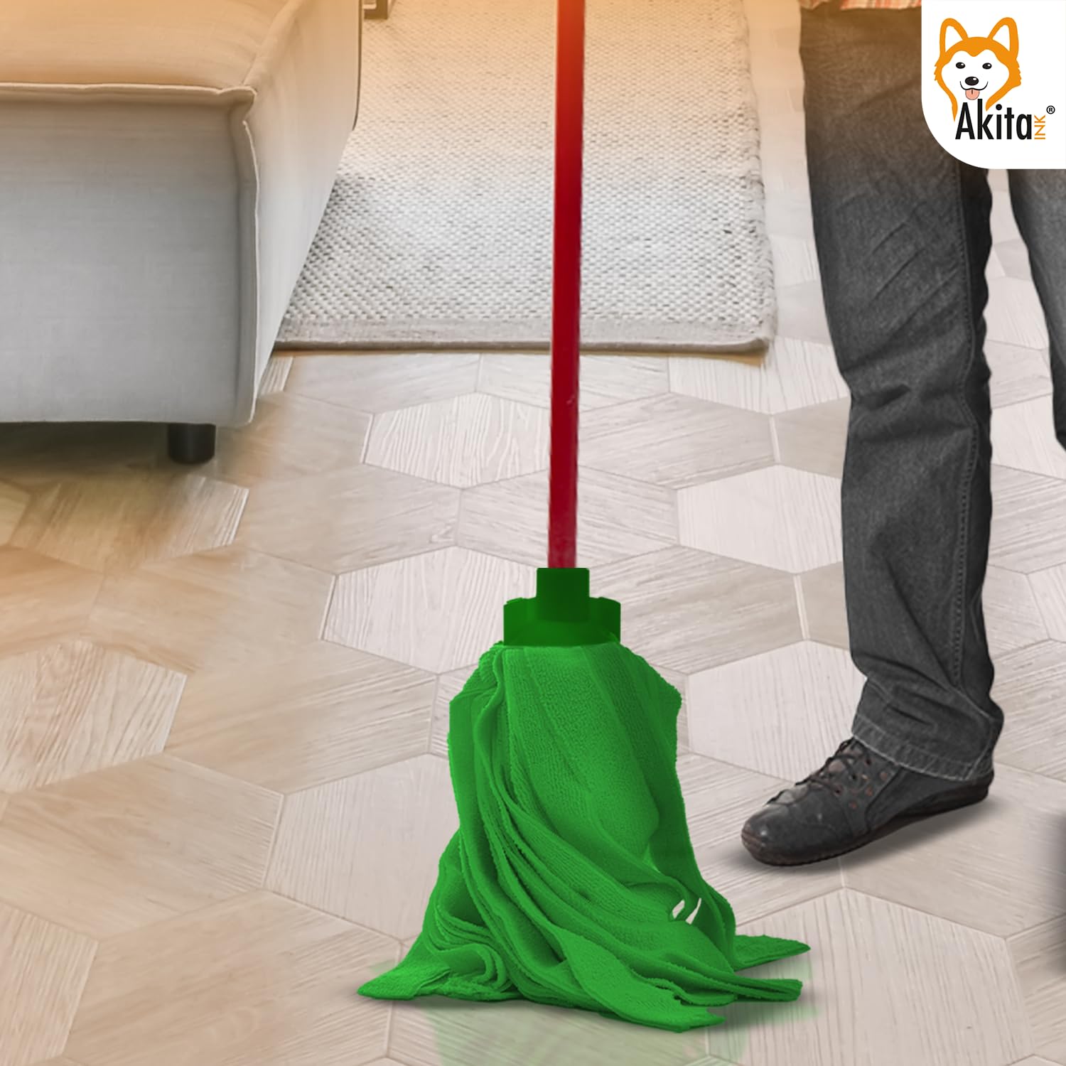 Akitaink MOP Super mocio microfibra 3 pezzi universale