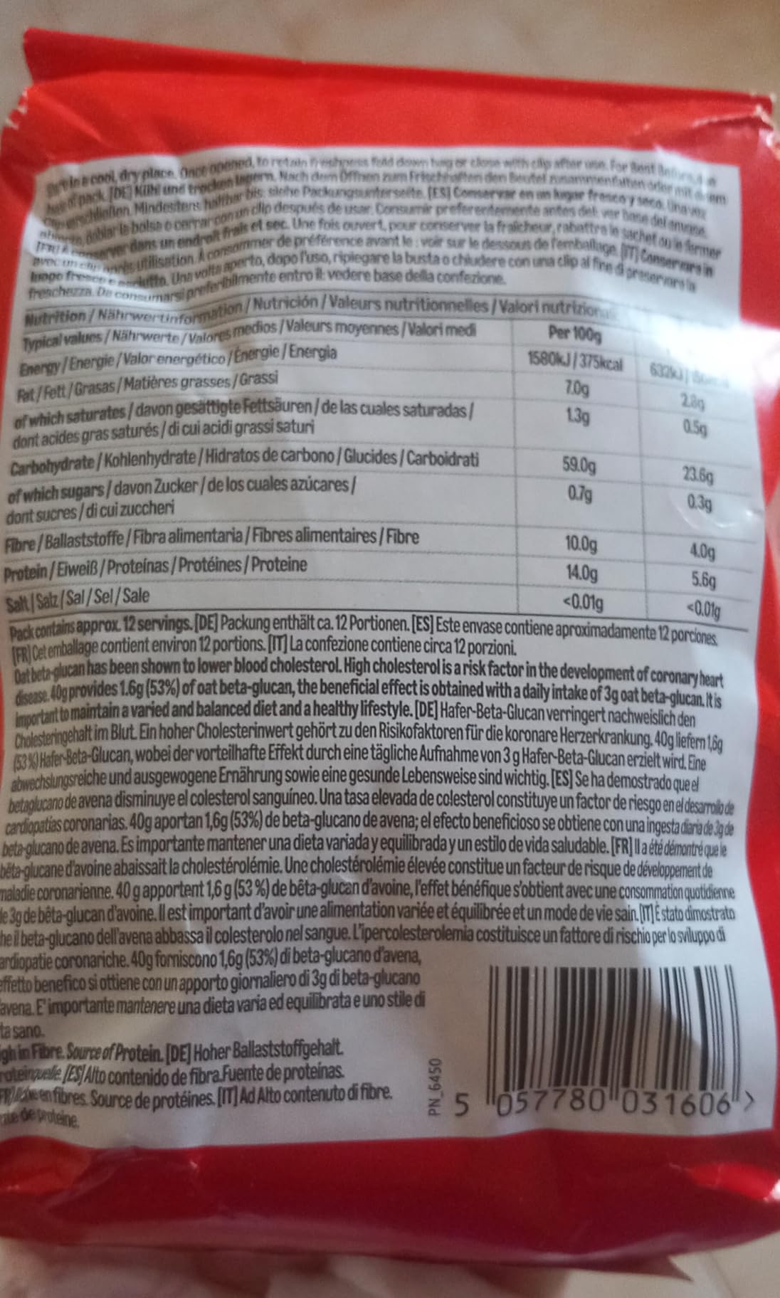 by Amazon fiocchi d'avena 500 g ricchi di fibre