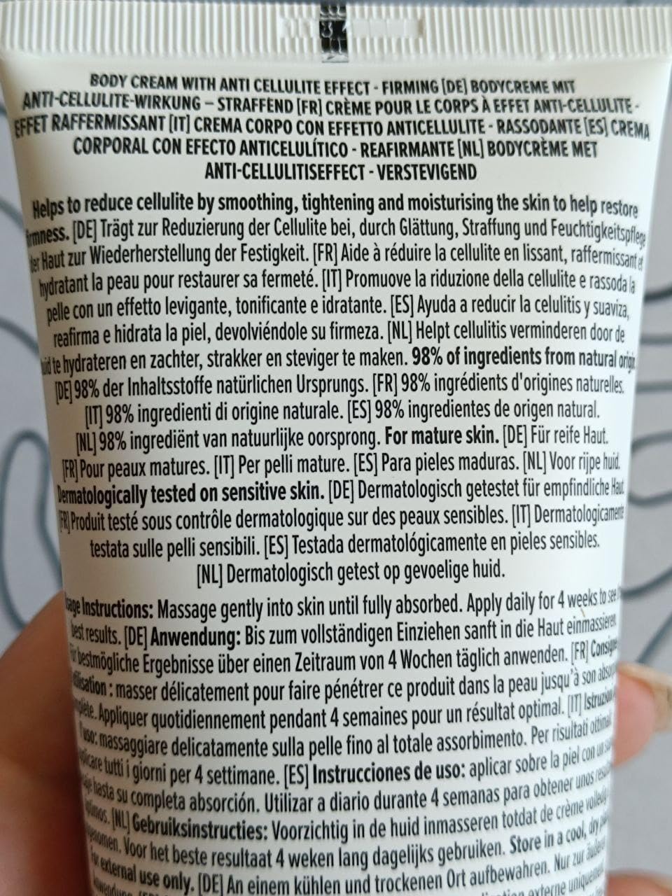 by Amazon crema corpo anticellulite 2x250 ml pelle matura