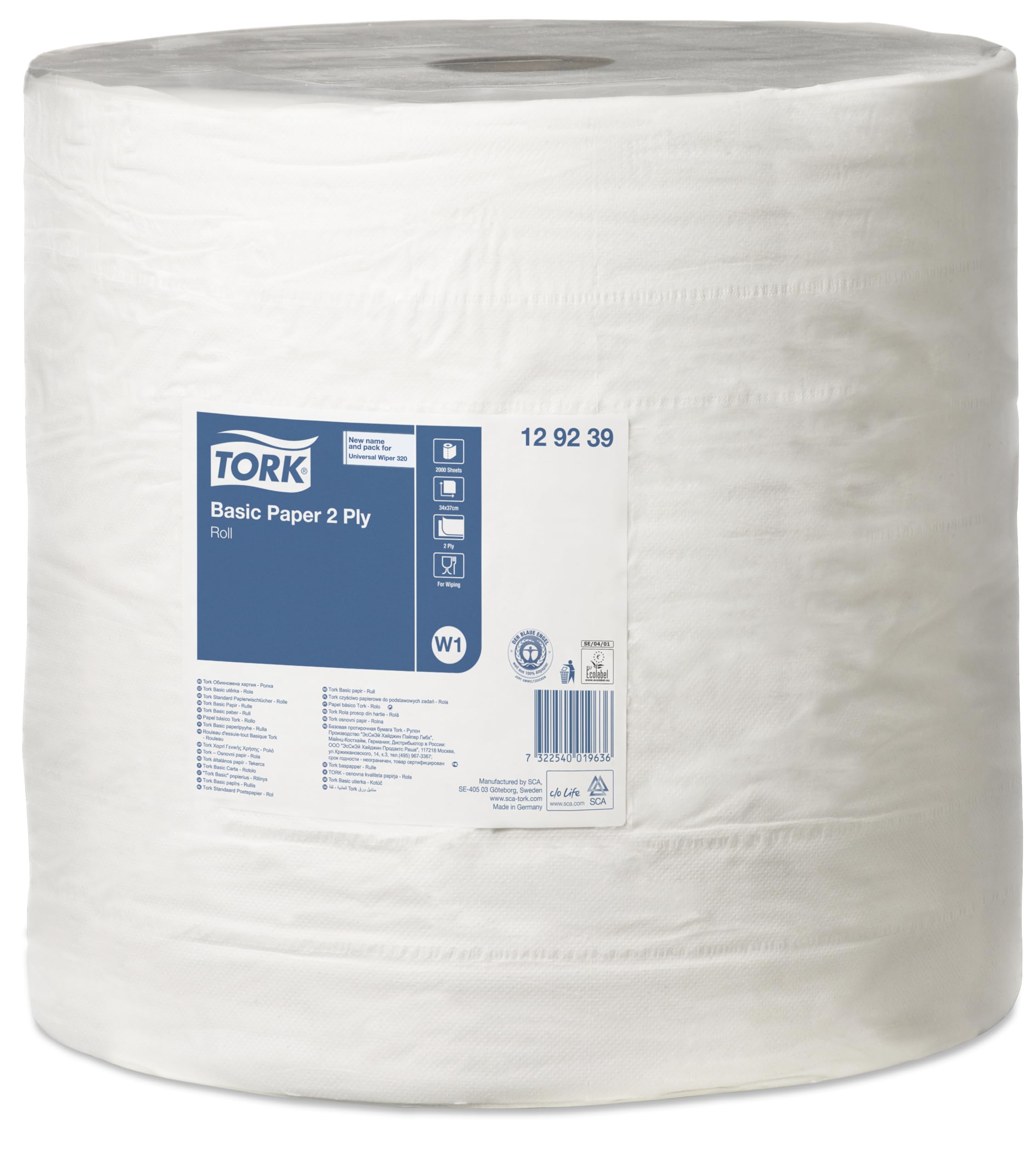 Tork Universal 129262 Carta Asciugatura 2 Veli 2x340m