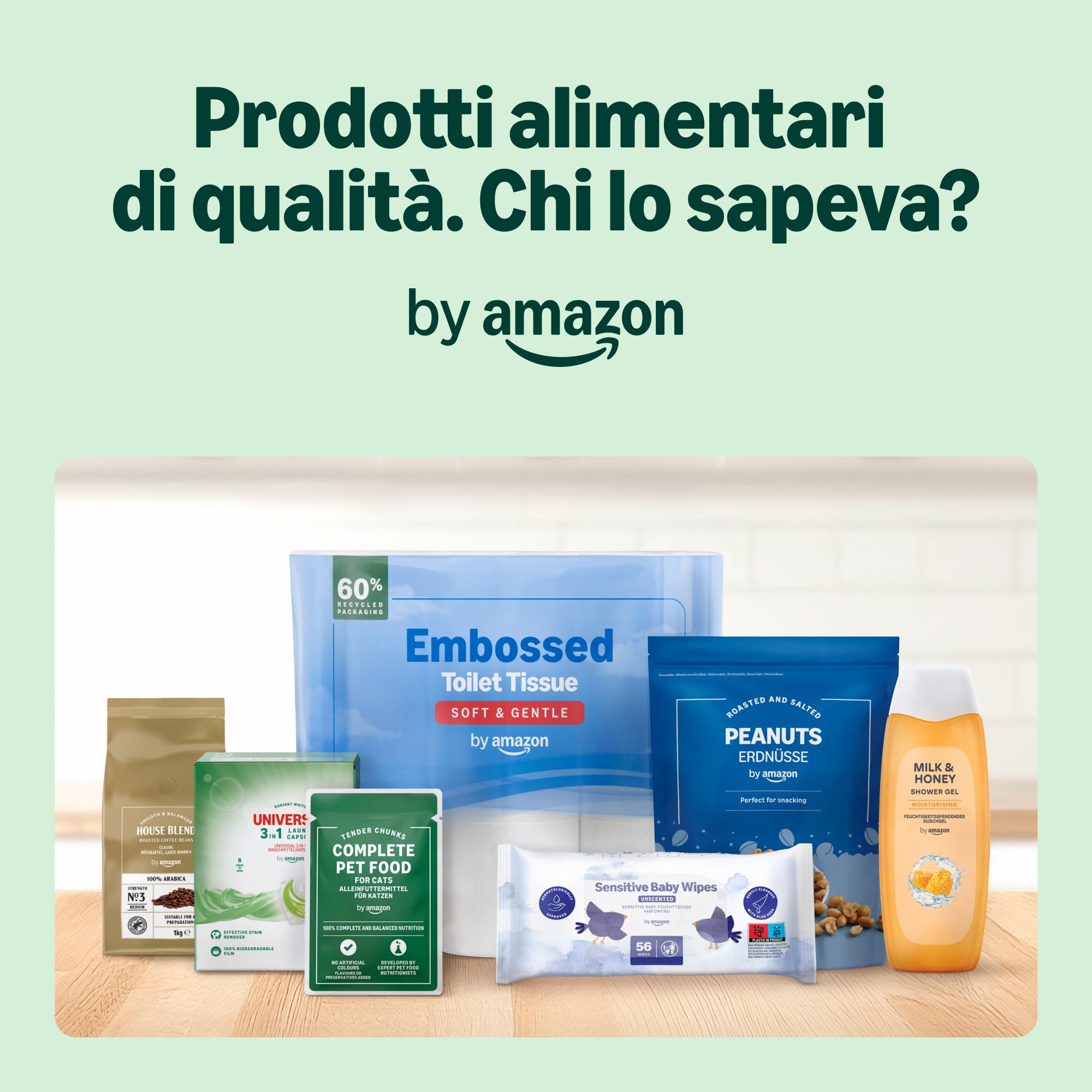 by Amazon Salviettine Umidificate Ultra Sensitive 18x56 Pezzi