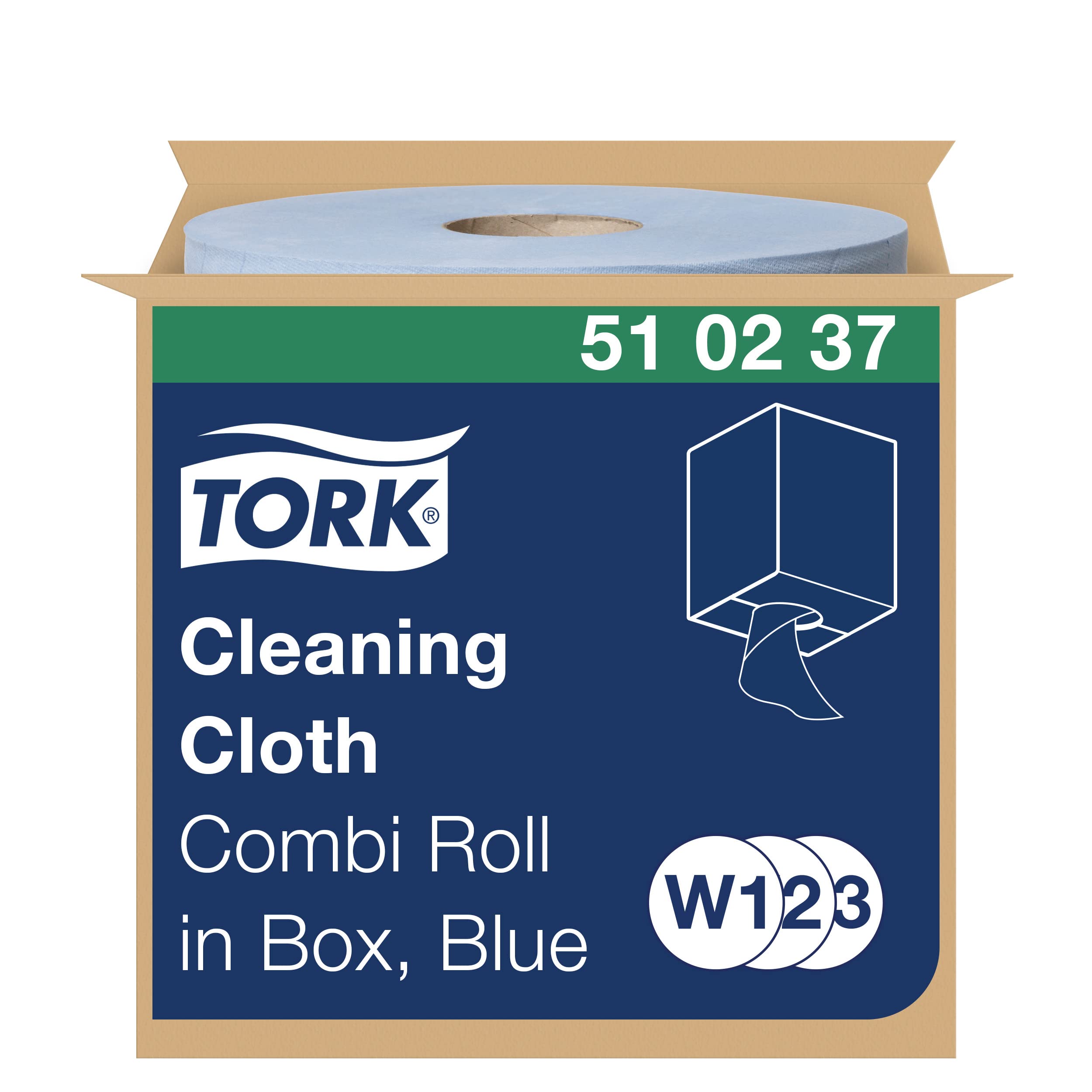 Tork Premium 510204 panno pulizia 1 rotolo 380 m blu assorbente