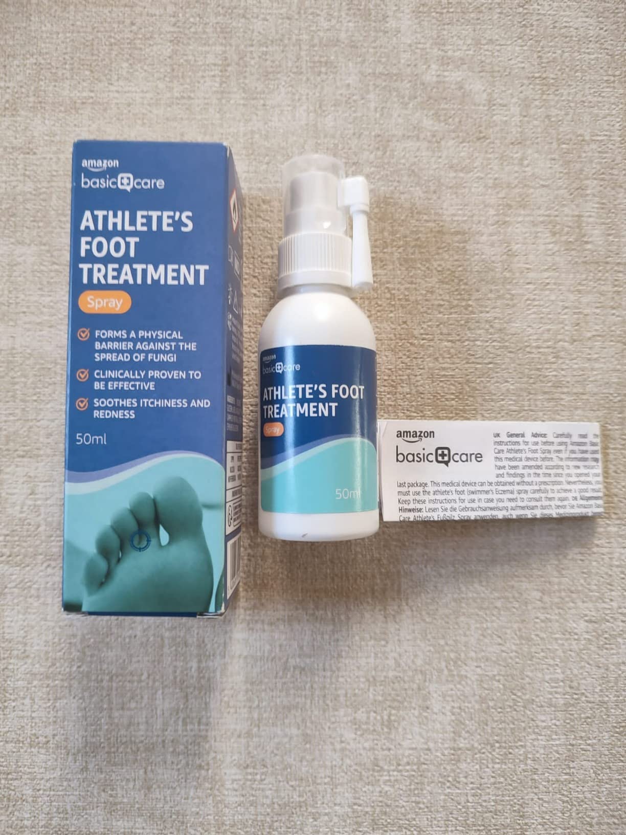 Healthcare by Amazon Spray Piede d'Atleta 50ml Neutro