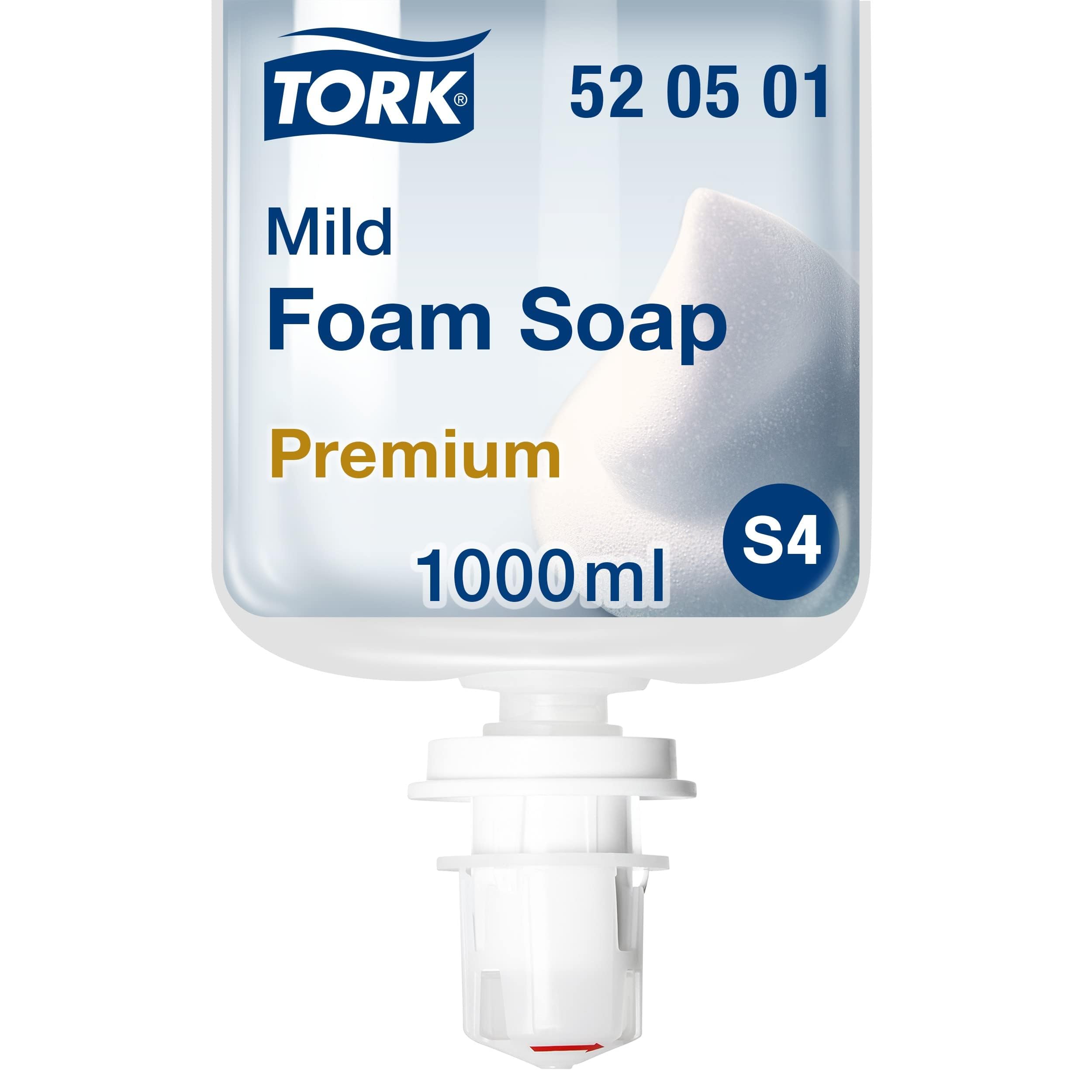 Tork S4 Dispenser Sapone Schiuma Nero + Ricarica 1 L Morbido