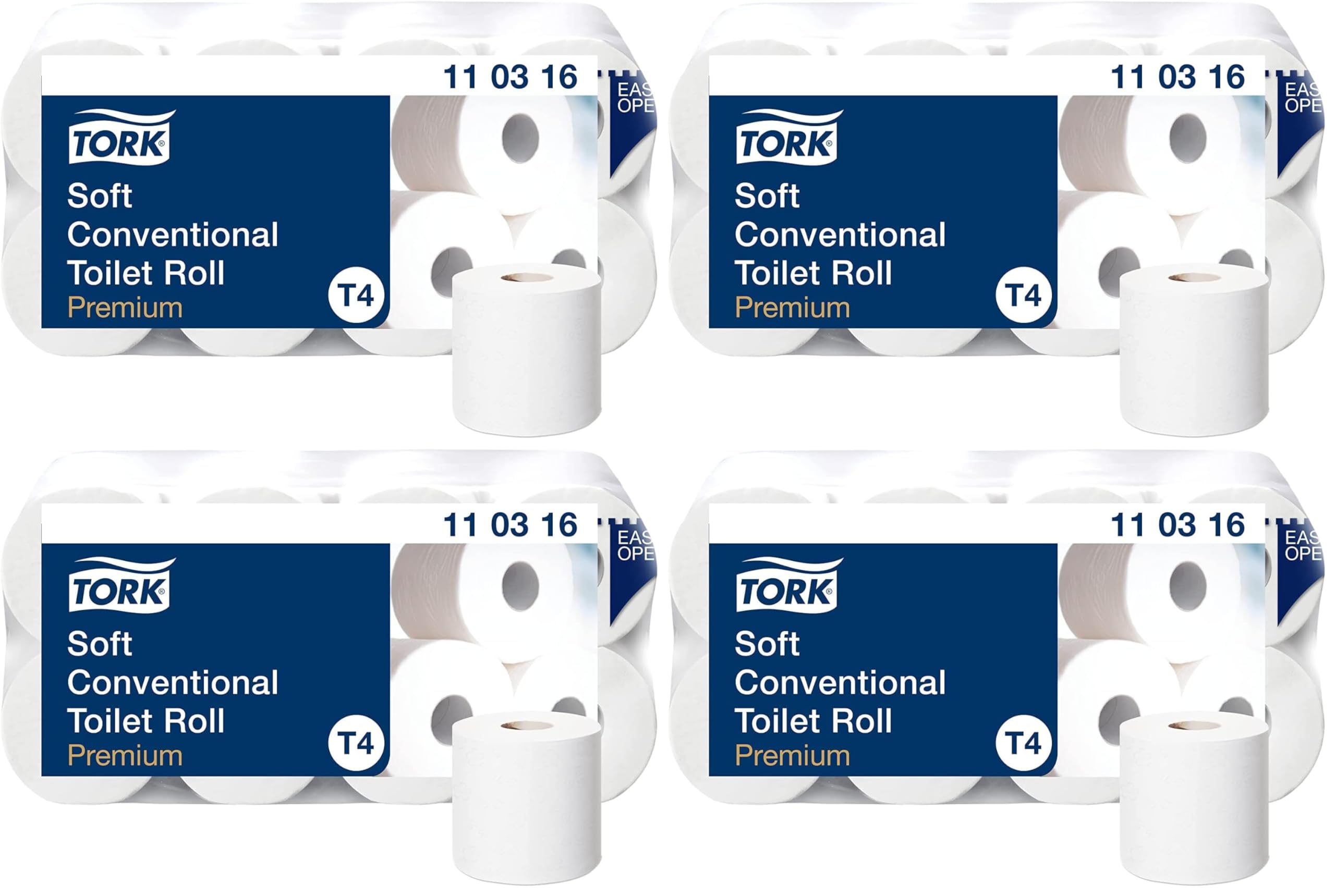 Tork 110316 carta igienica 3 veli 8 rotoli x 250 fogli morbida