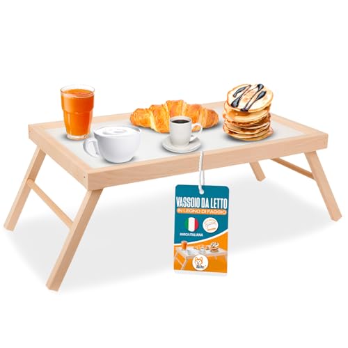 Akitaink vassoio colazione letto pieghevole faggio 50x33 cm