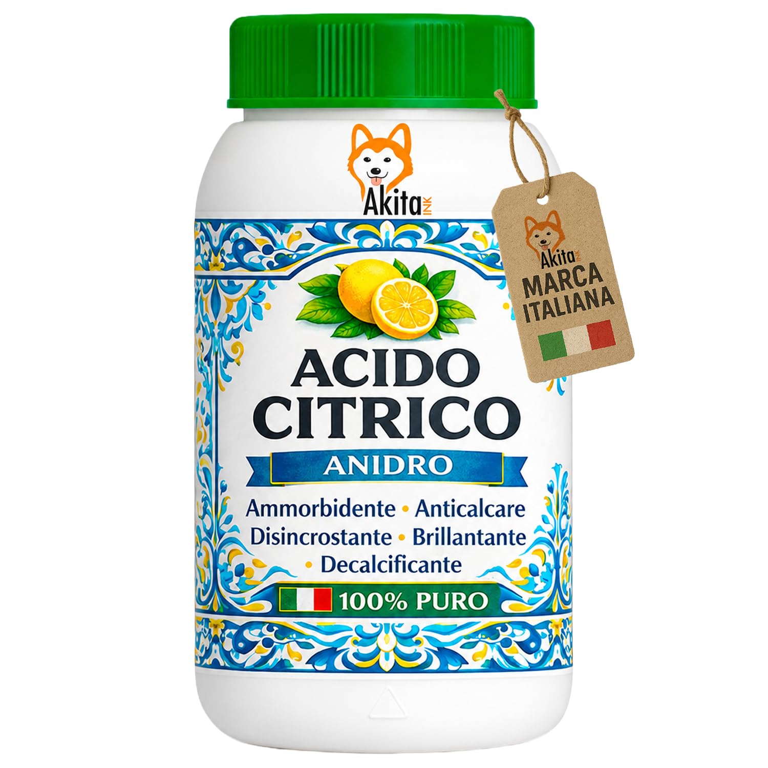 Akitaink Acido Citrico anticalcare in polvere 1 kg puro