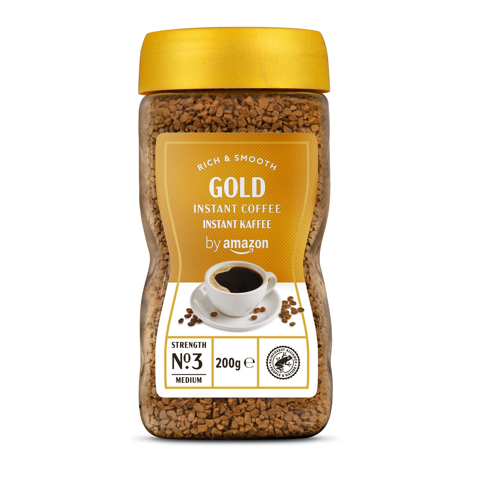 by Amazon Gold caffè solubile 200g tostatura media