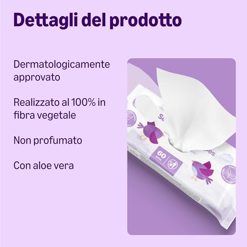 by Amazon Sensitive Baby Salviette Umidificate 6x60pz