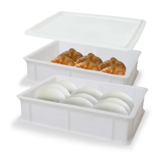 Akitaink Cassetta Lievitazione portaimpasto 30x40x10 cm set 2 pezzi