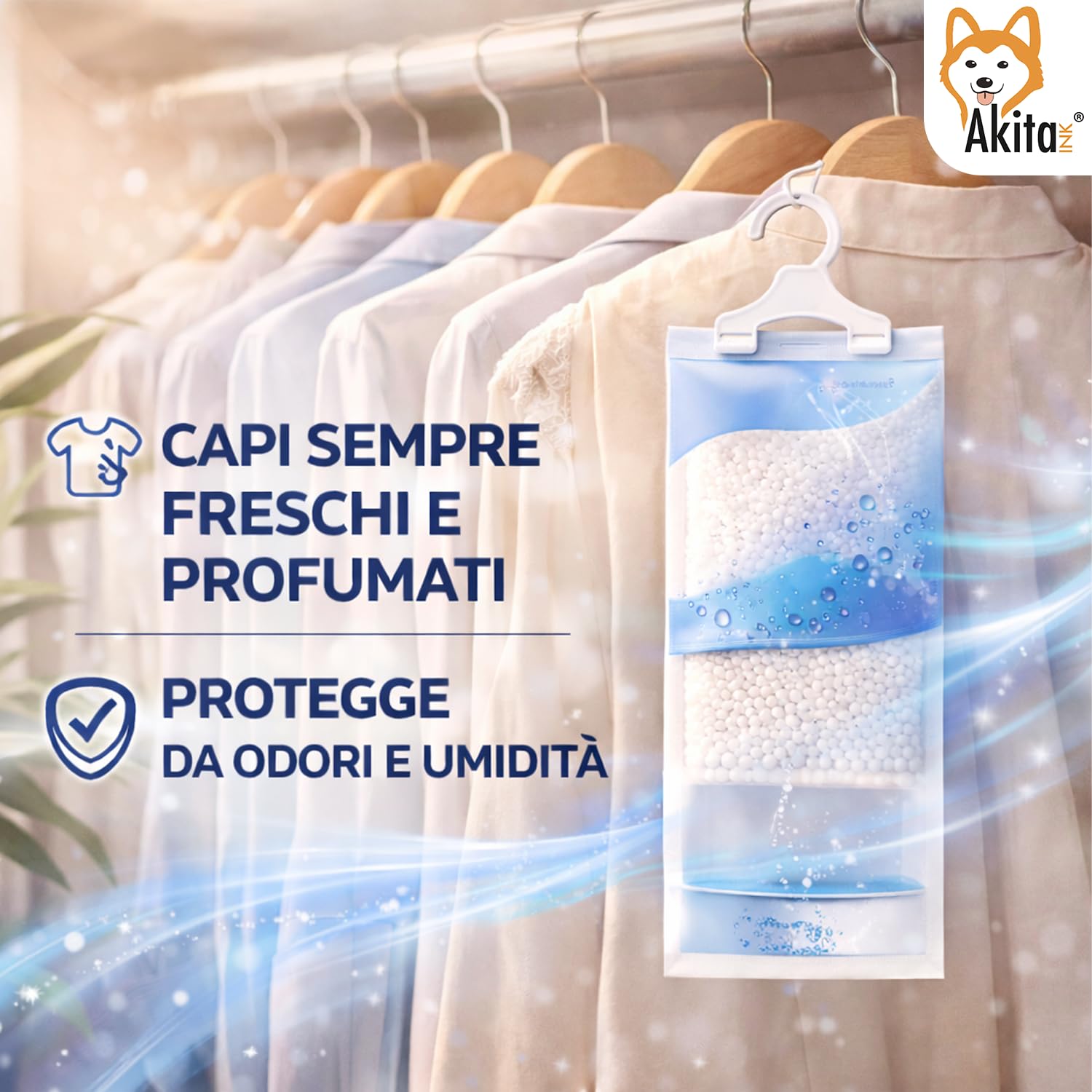 Akitaink assorbiumidità appendere 500ml 12 pezzi profumati