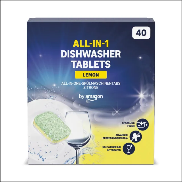 by Amazon All-in-One pastiglie lavastoviglie limone 40 pz