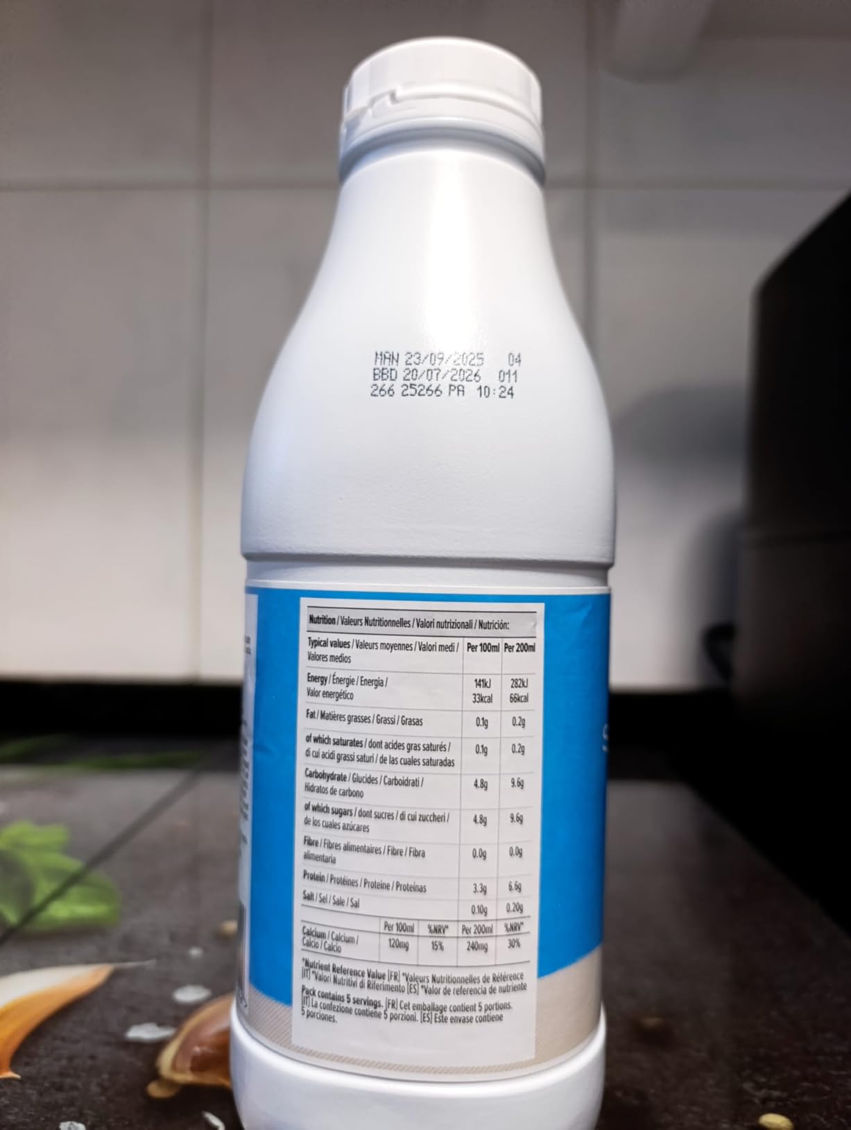 by Amazon latte scremato UHT 6x1L lunga conservazione