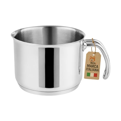 Akitaink Bollilatte 12 cm Pentolino Acciaio Inox