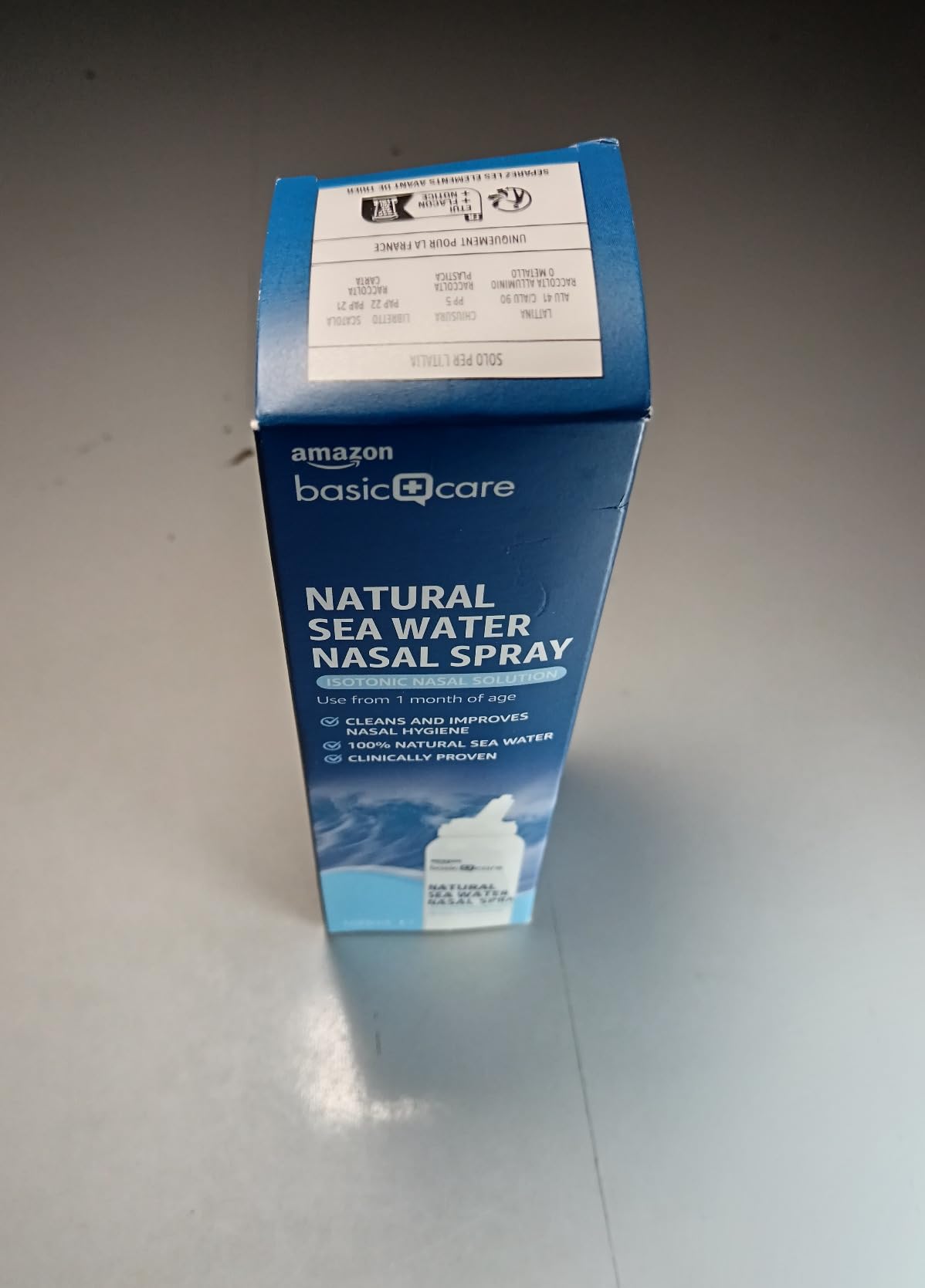 Amazon Basic Care Spray Nasale Acqua di Mare 100 ml Isotonico