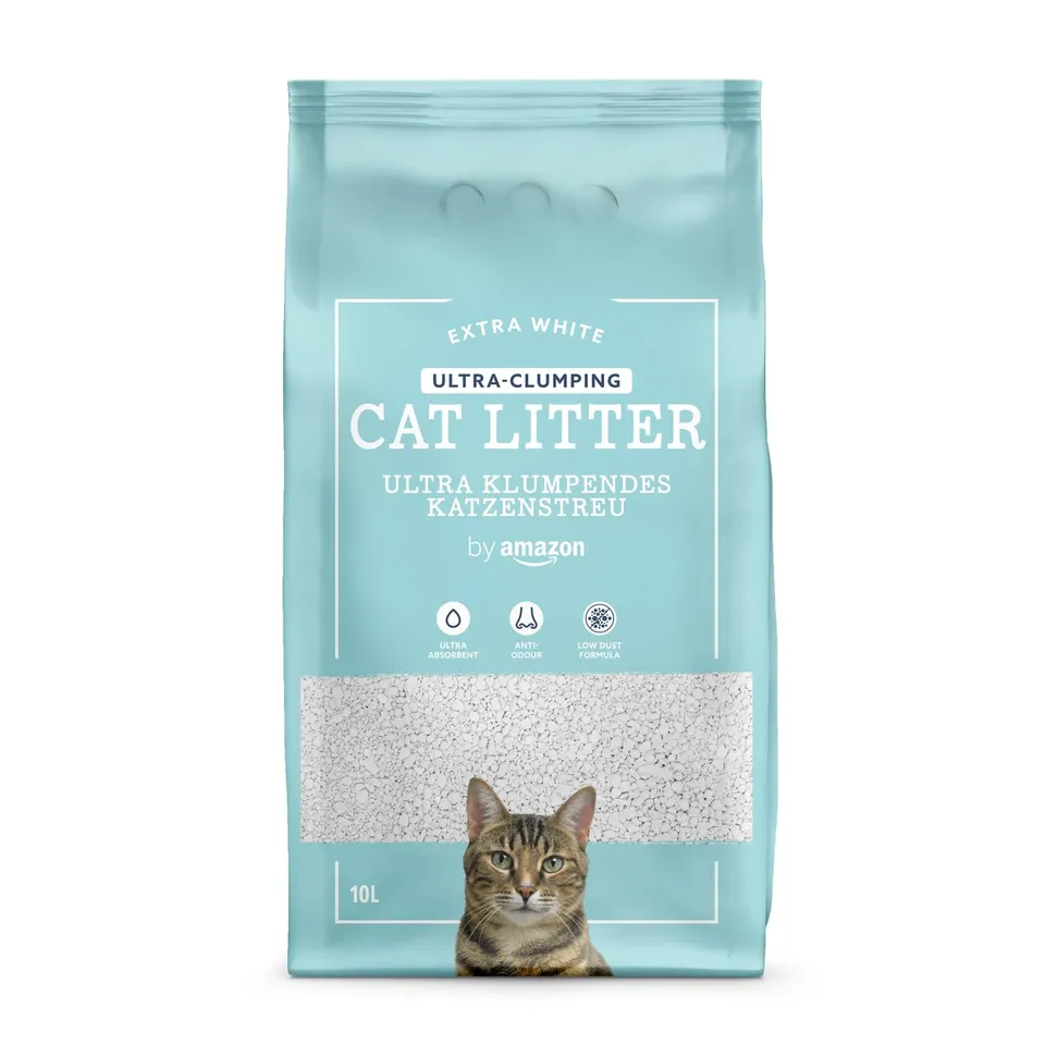 by Amazon Ultra lettiera gatto agglomerante bianca 10 L