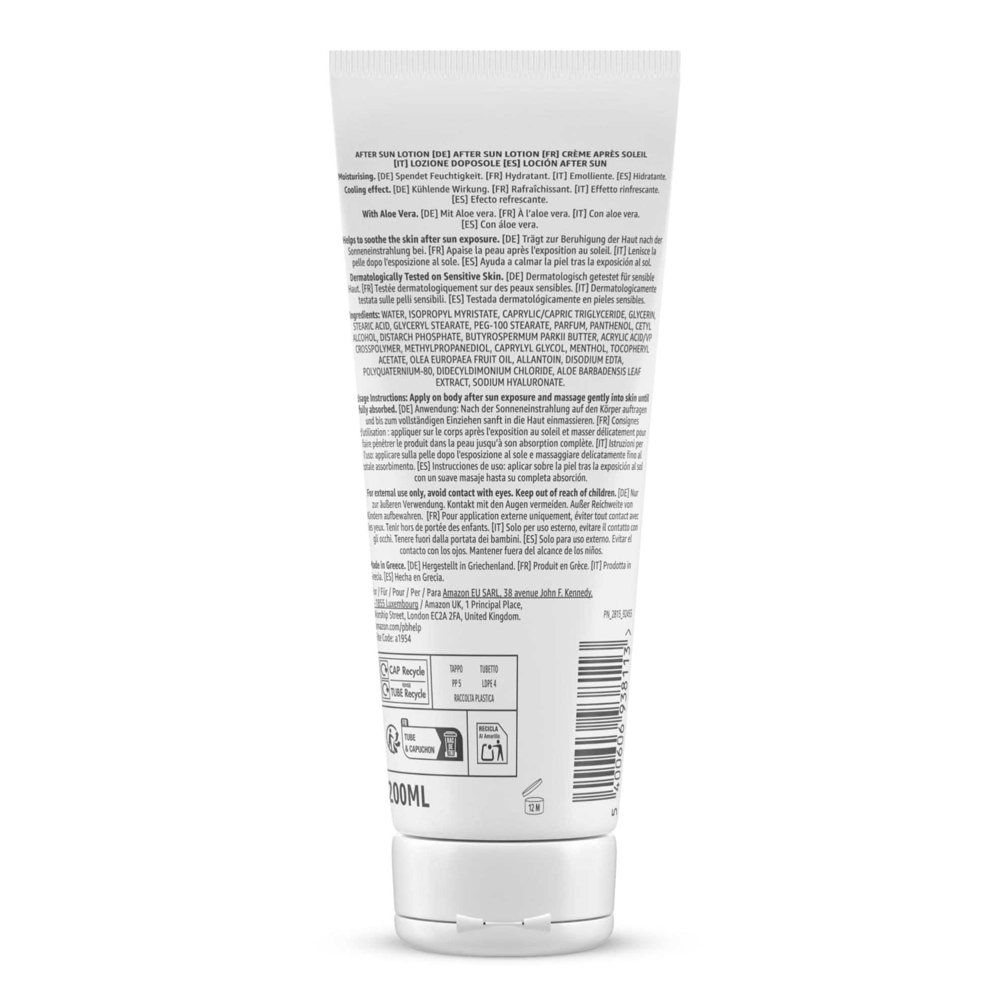 by Amazon lozione doposole 200 ml aloe vera
