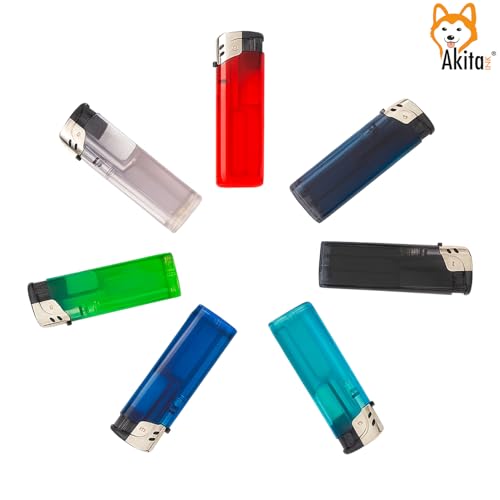 Akitaink accendini elettronici trasparenti box 50 pz