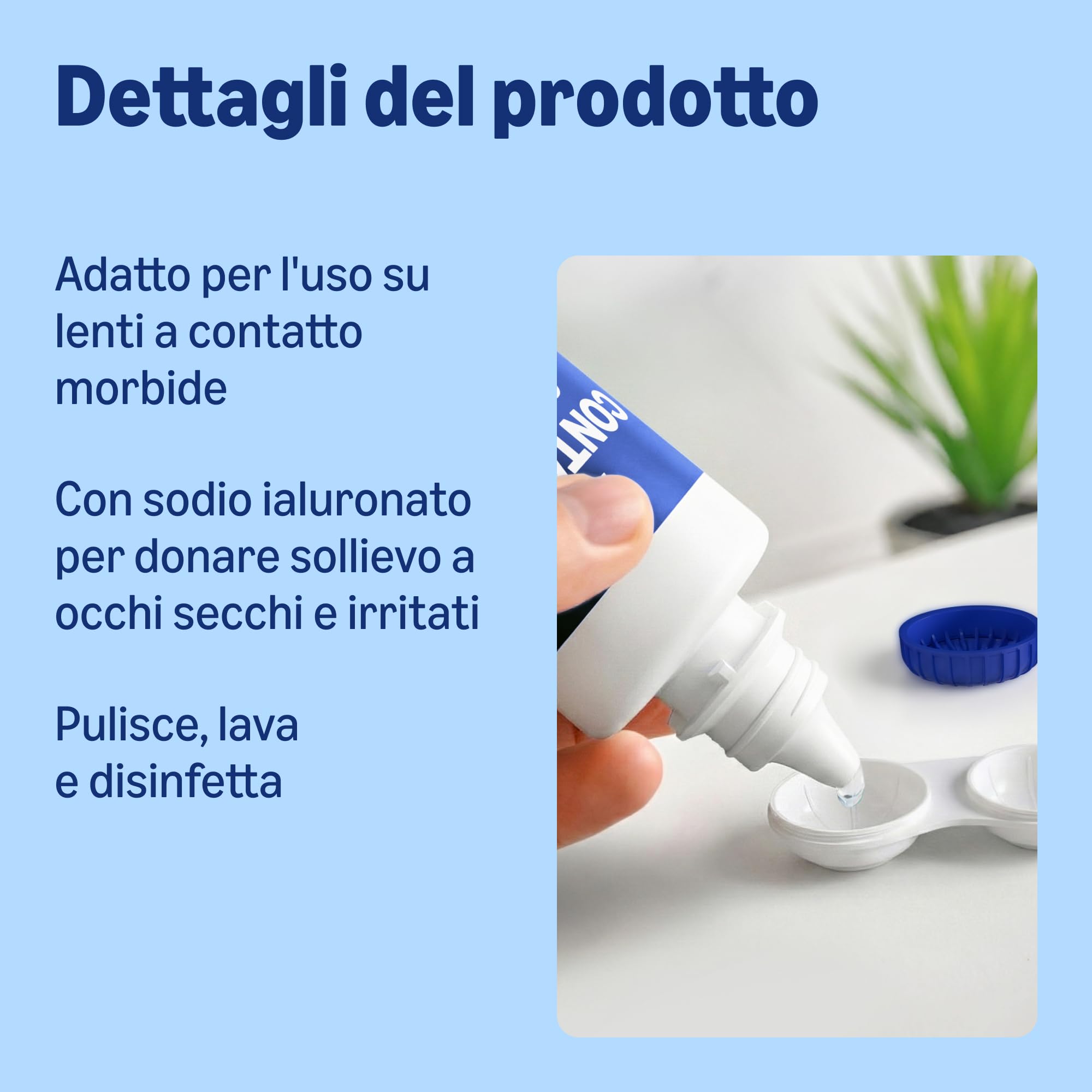 Healthcare by Amazon Tutto-in-uno lenti morbide ialuronato 3x360ml