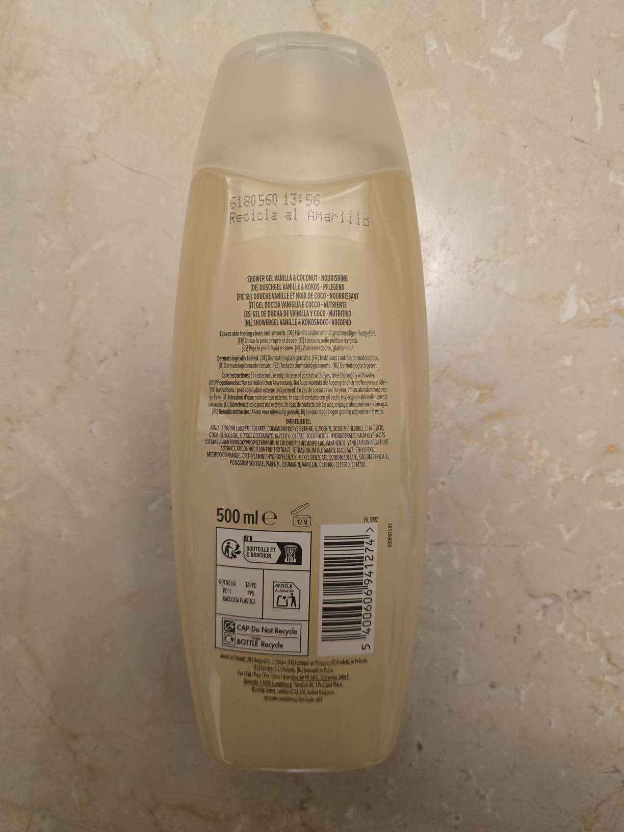 by Amazon Gel Doccia Aloe Vera pH Neutro 2x500 ml
