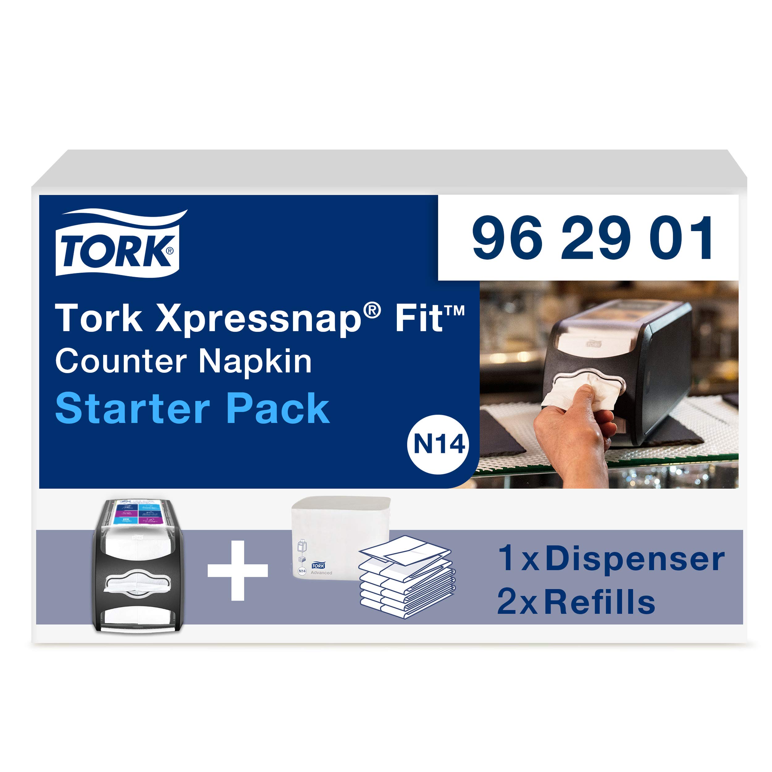 Tork 962901 N14 Xpressnap Fit dispenser tovaglioli nero