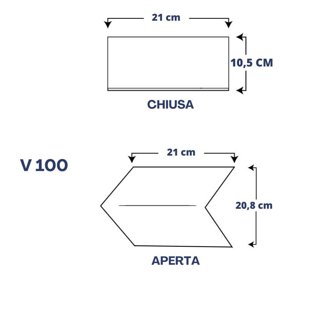 Zpaper V100 asciugamani piegati a V 3000 pezzi 2 veli
