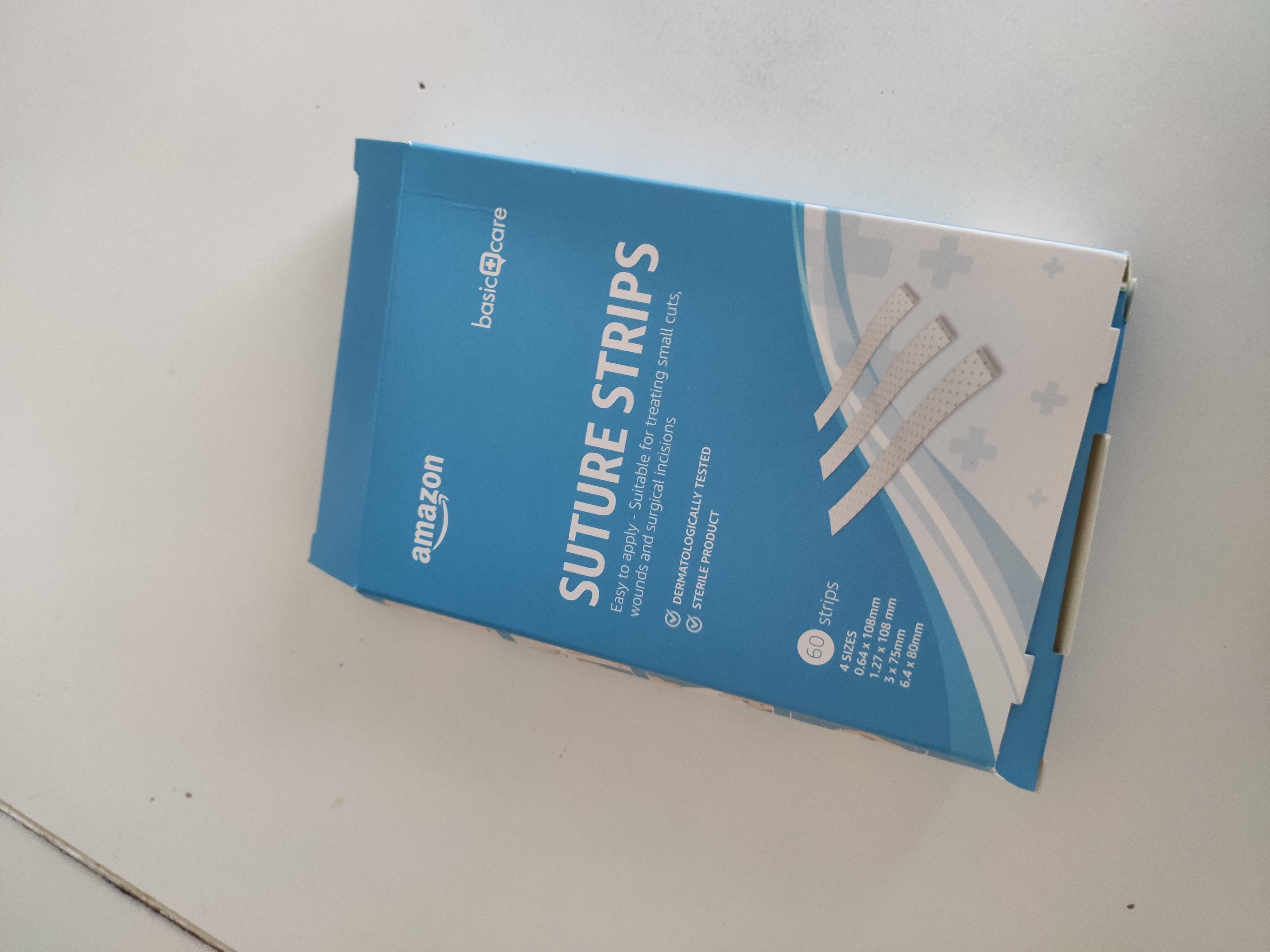 Healthcare by Amazon Steri Strip cerotti sutura 60 pezzi 4 misure