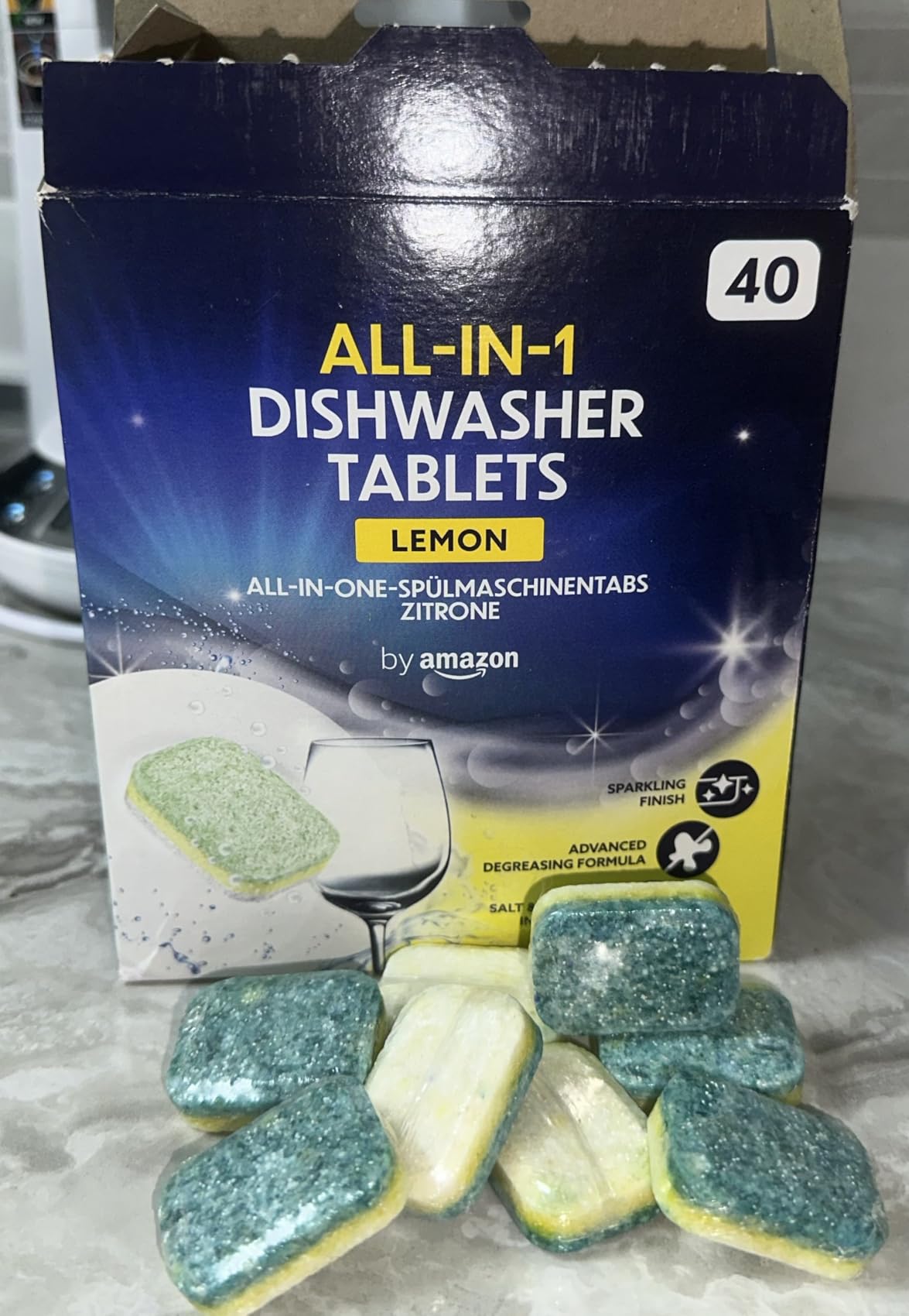 by Amazon All-in-One pastiglie lavastoviglie limone 40 pz