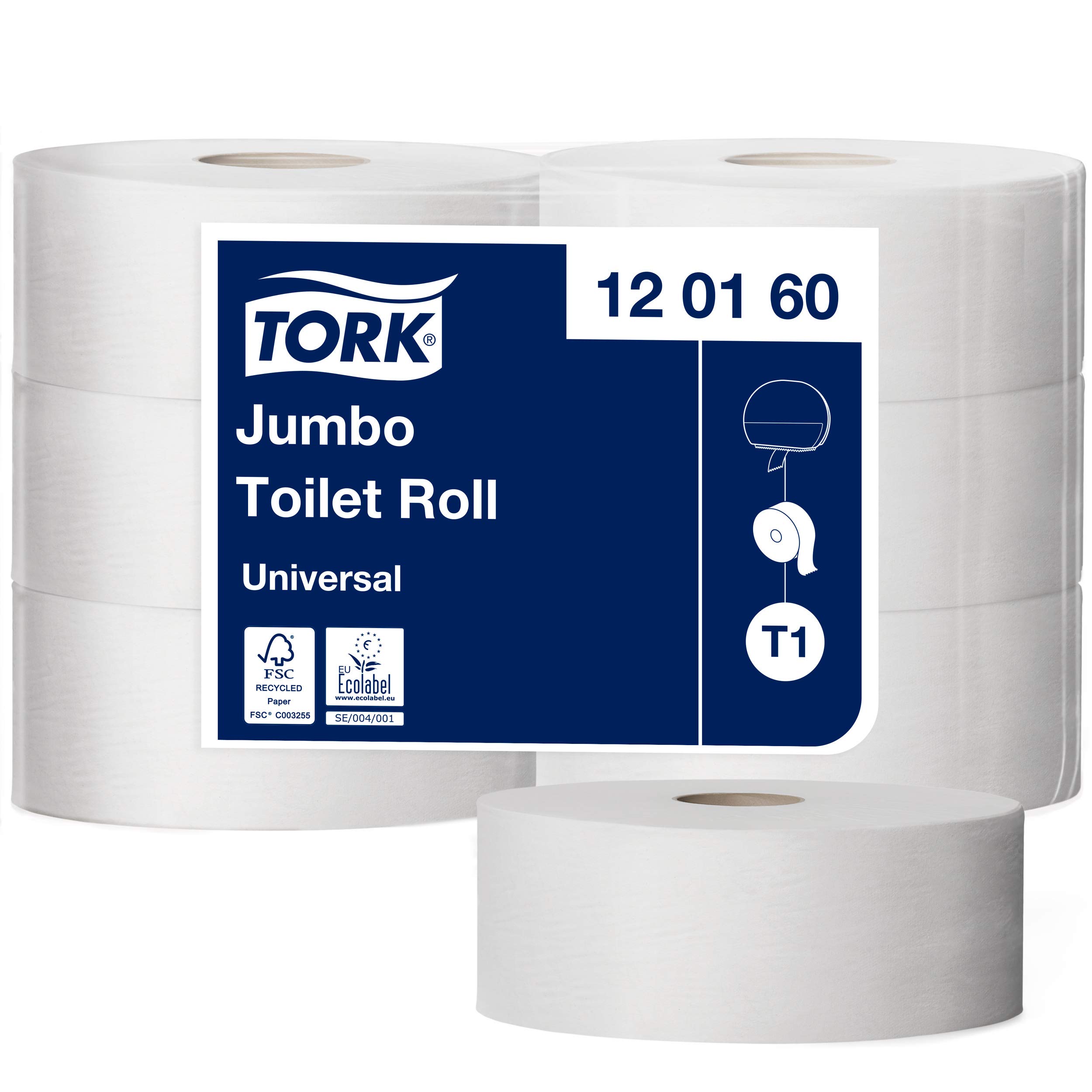 Tork Universal 472117 carta igienica jumbo 6 rotoli 1 velo 650 m