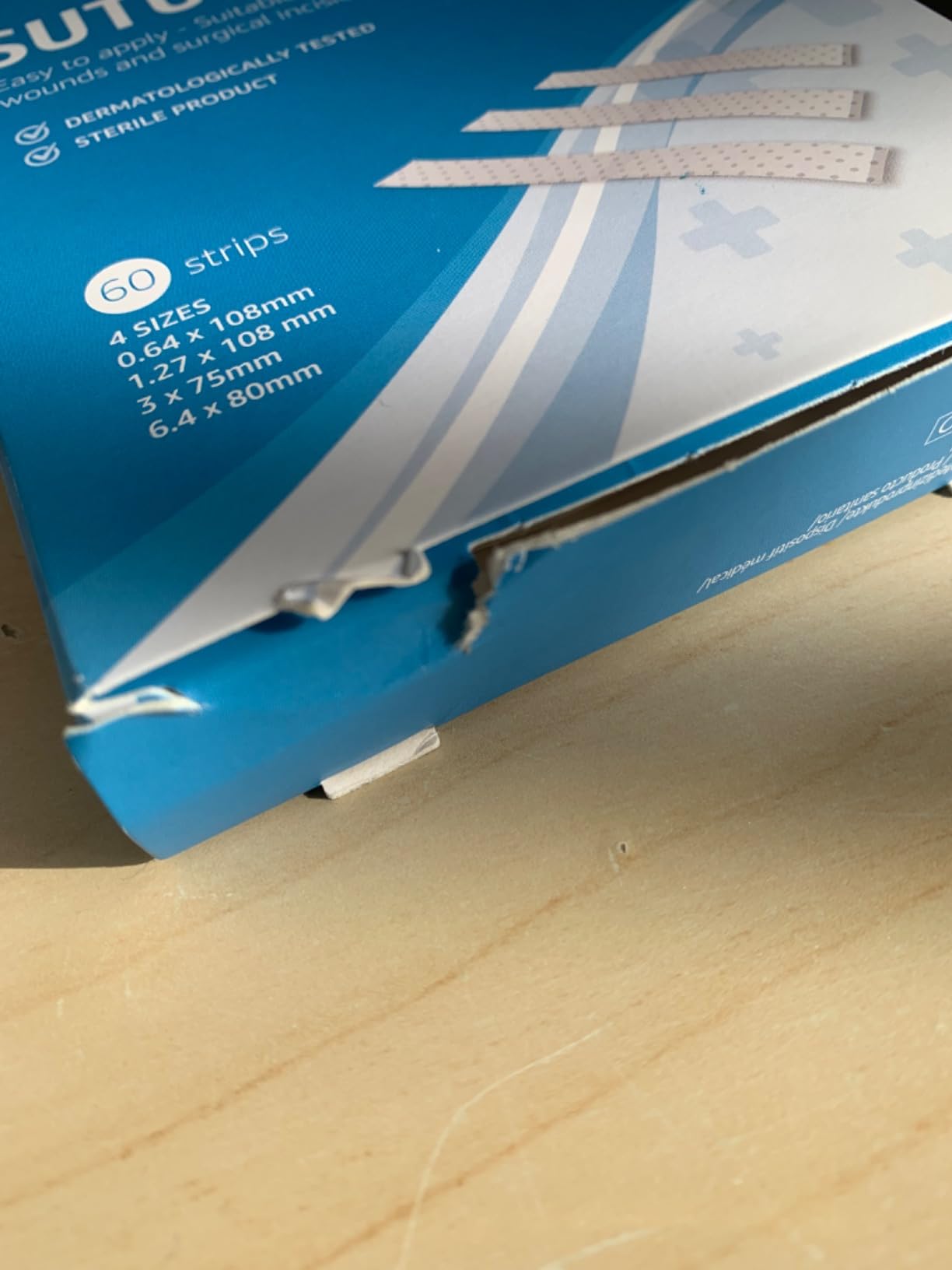 Healthcare by Amazon Steri Strip cerotti sutura 60 pezzi 4 misure