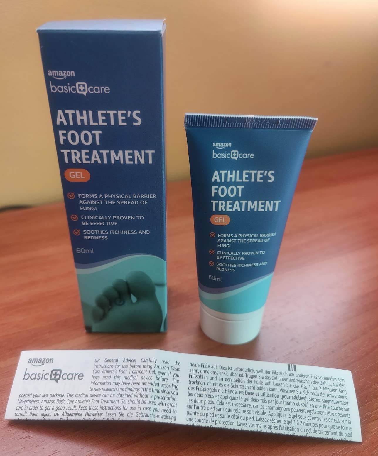 Healthcare by Amazon gel piede atleta 60 ml barriera