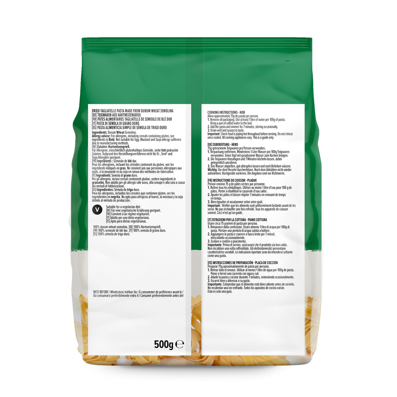 by Amazon Tagliatelle Grano Duro Pasta 500g italiana
