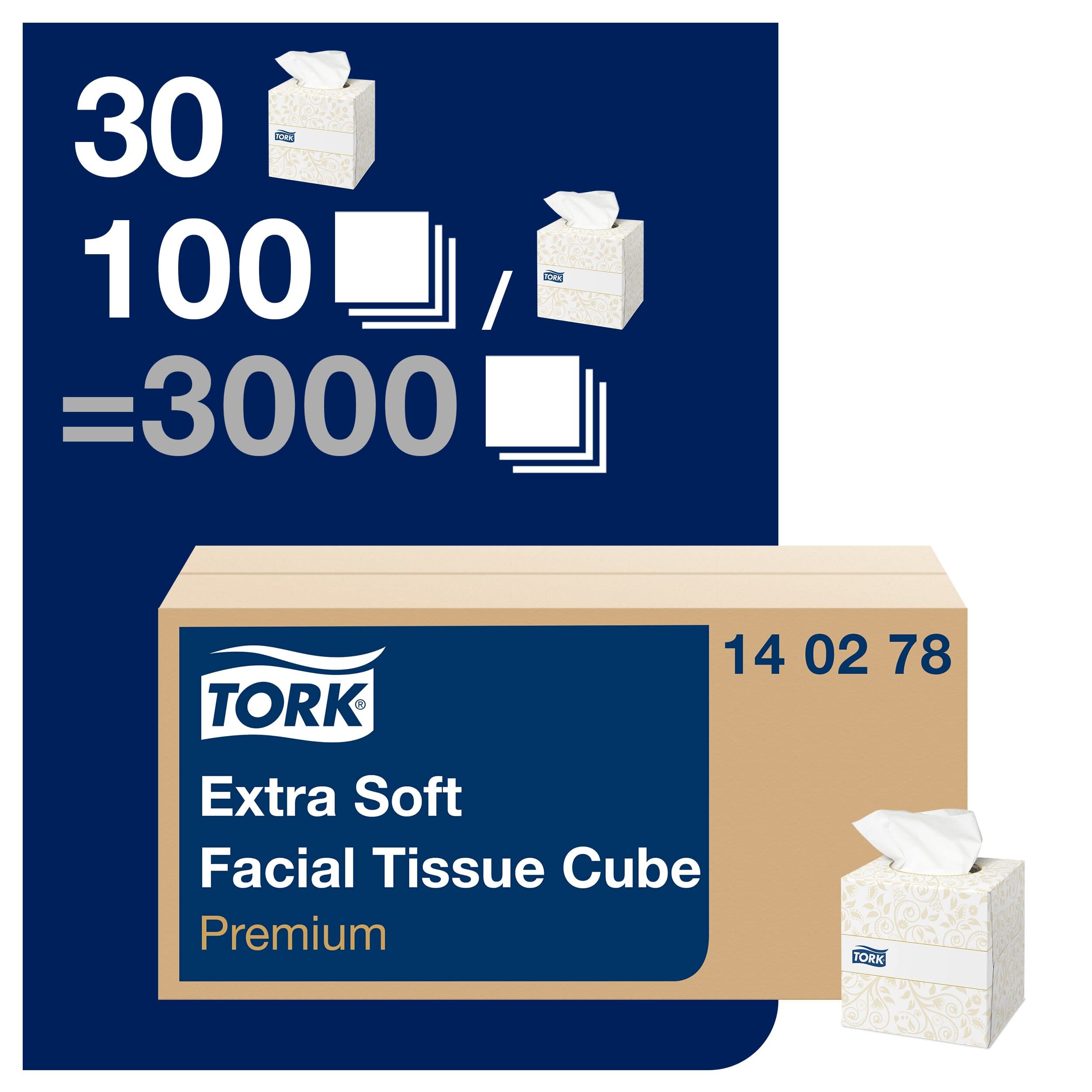 Tork Premium Extra Soft Veline Viso Cubo 30x100 pz 2 veli