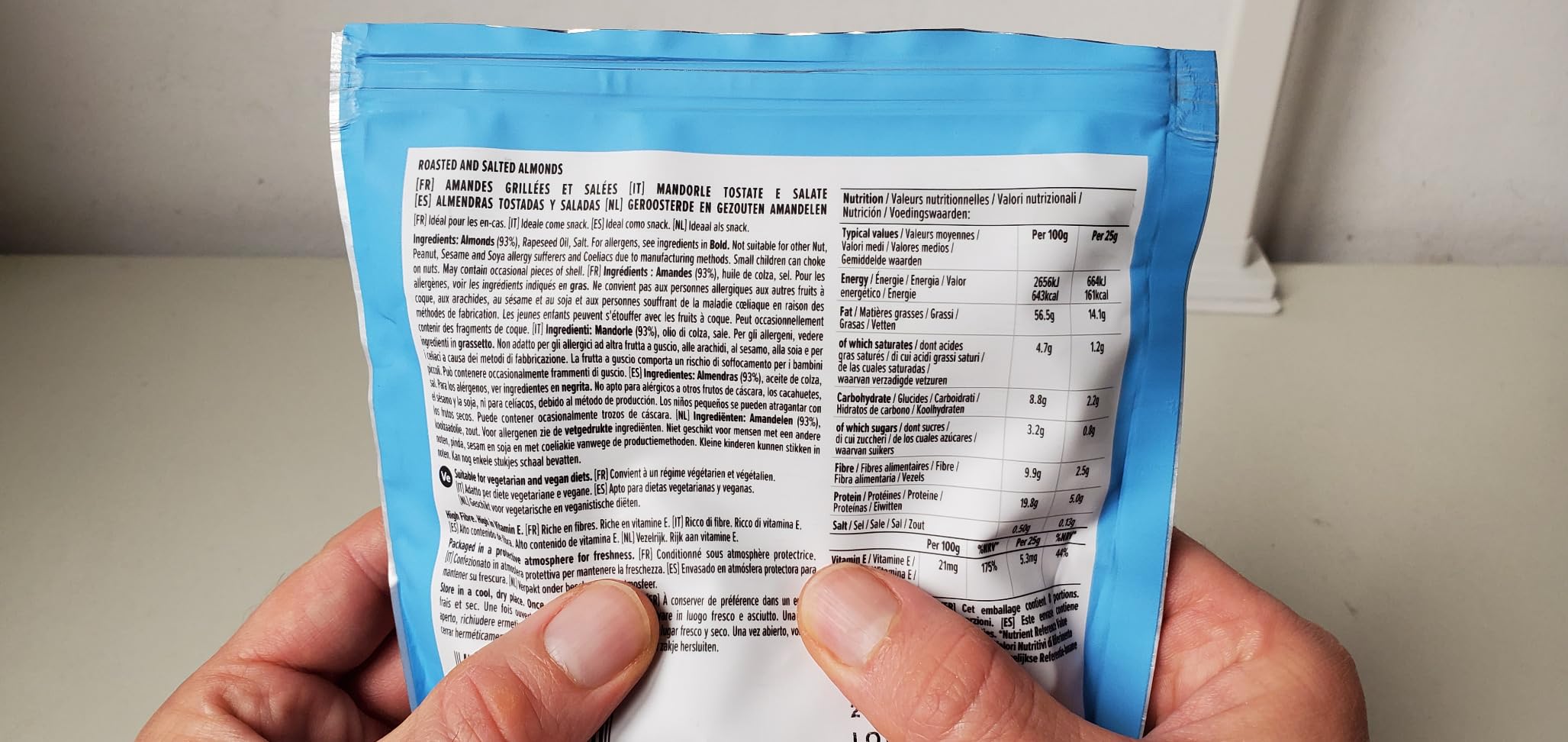by Amazon Mandorle Tostate e Salate 7 x 200 g ricche di fibre