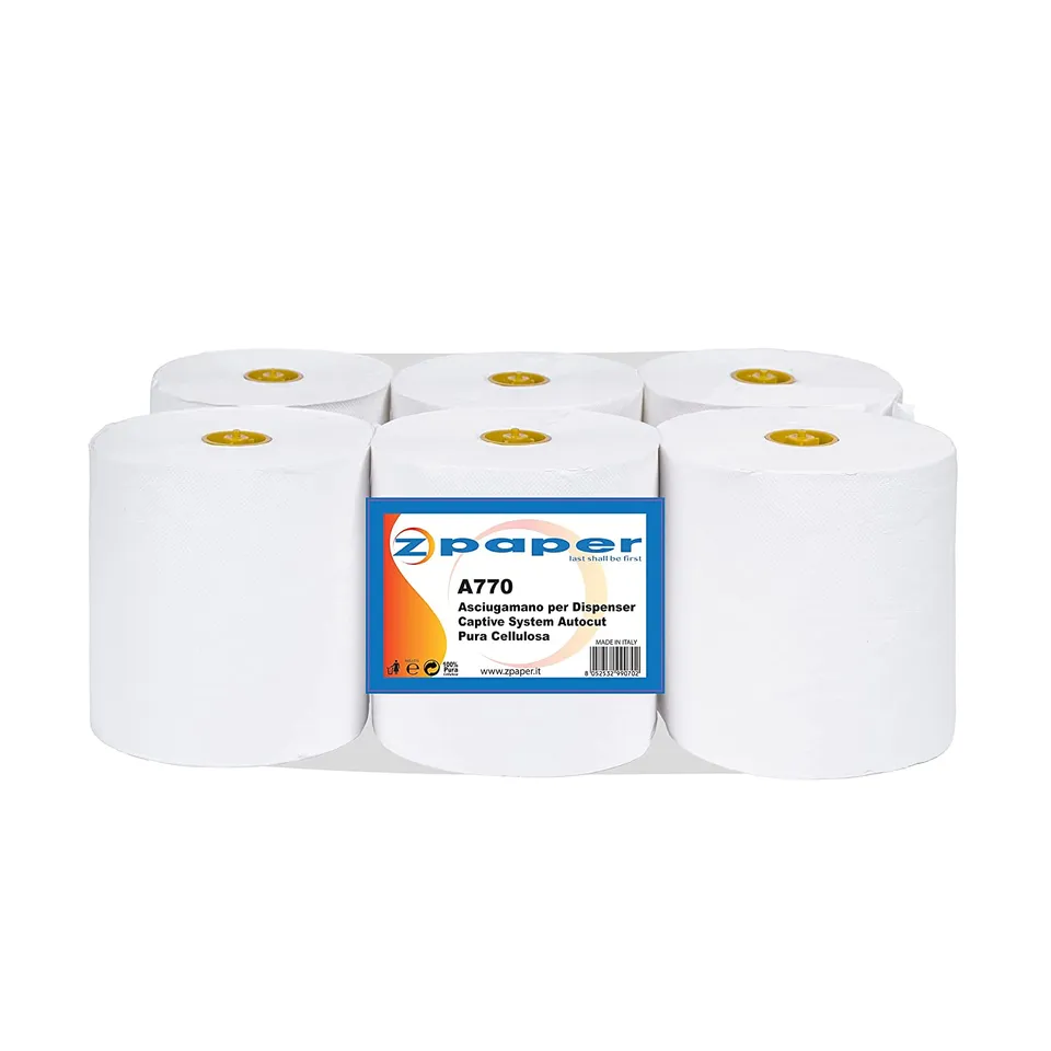 Zpaper A770 rotoli asciugamani 6 rotoli 140 metri