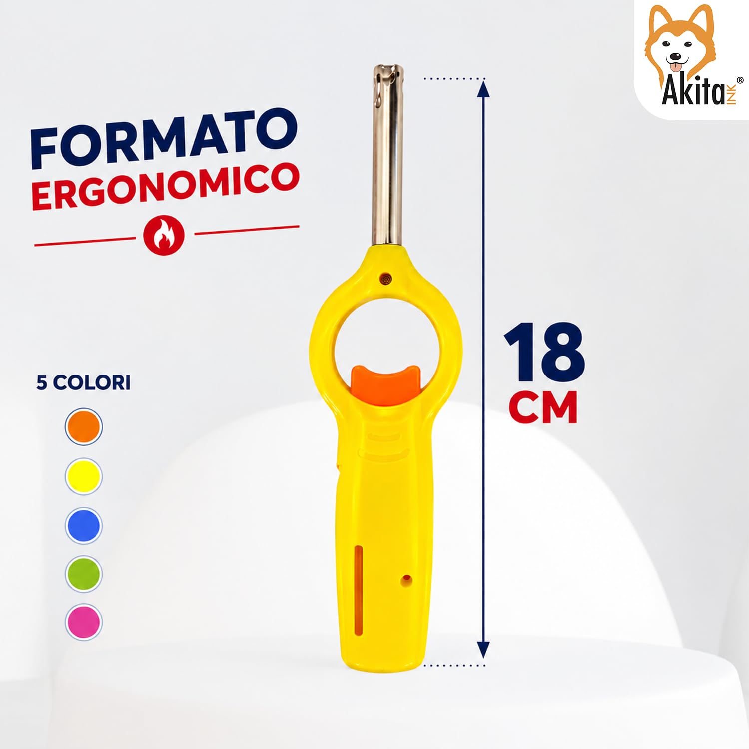 Akitaink Accendigas Ricaricabili accendini cucina set 5 pezzi