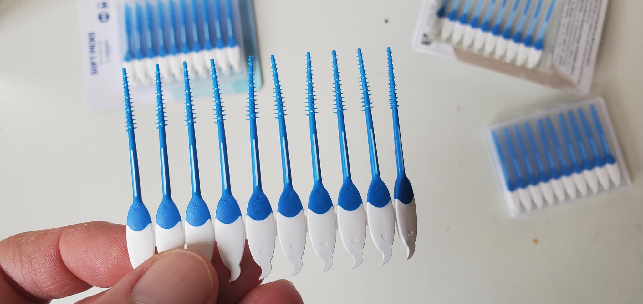 by Amazon Scovolini Morbidi Misura Normale interdentali 80 pezzi blu