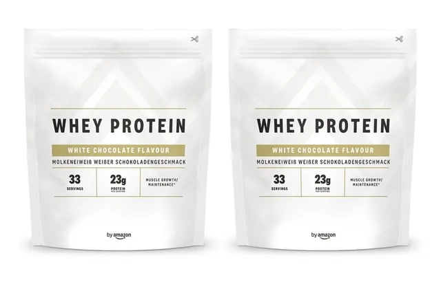 by Amazon Nutrition Siero Latte Proteine 2x1kg Cioccolato Bianco