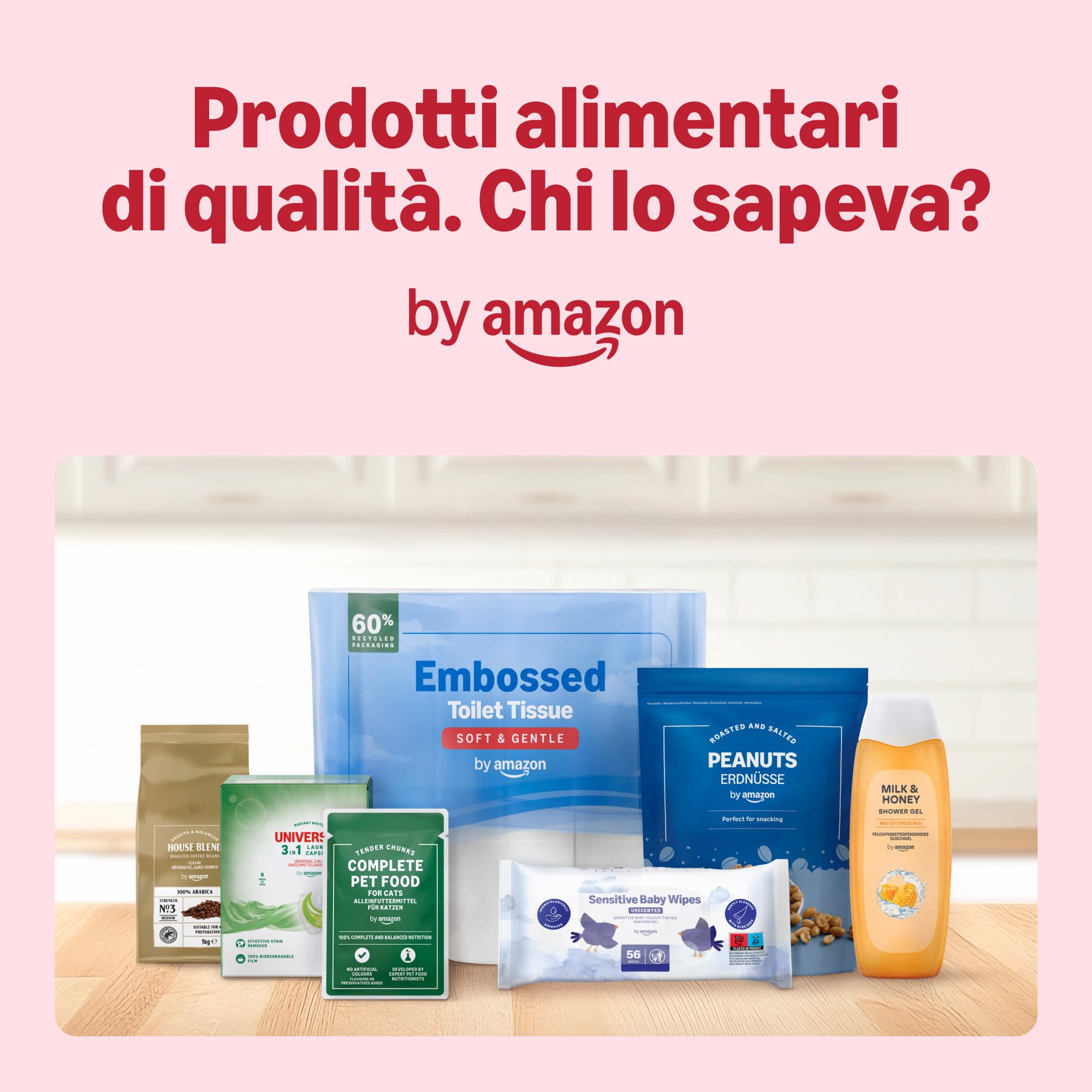 by Amazon Snack leccabile gatti salmone 5x15g cremoso
