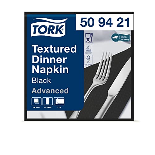 Tork Dinner Tovaglioli Carta Neri 2 Veli 38x39 cm 1200 pz