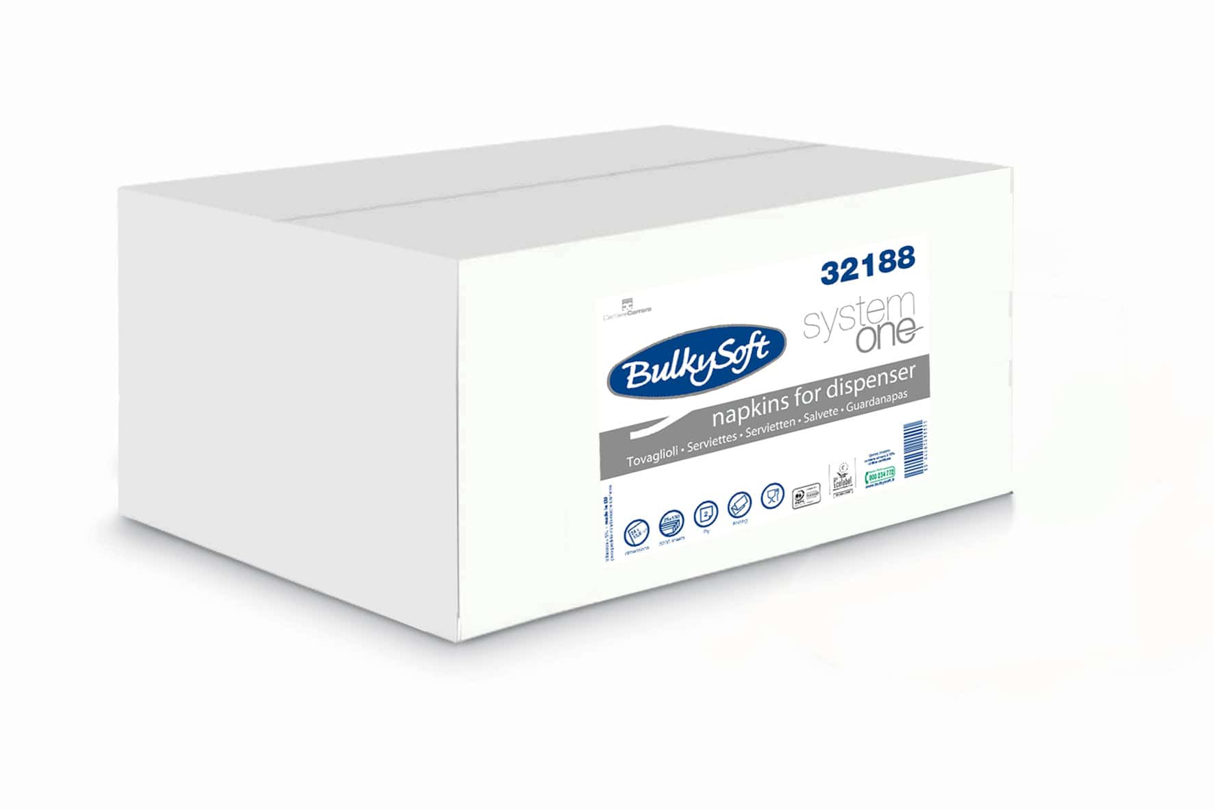 Bulkysoft System One Tripla Piega tovagliolo 2 veli