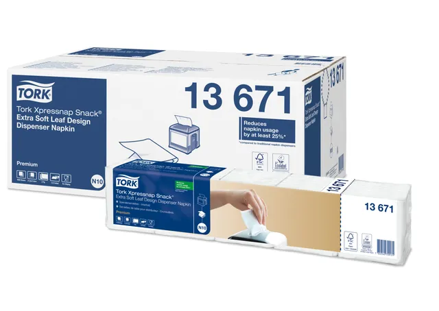 Tork 13671 Tovaglioli Xpressnap 4000 pezzi 2 veli Bianchi