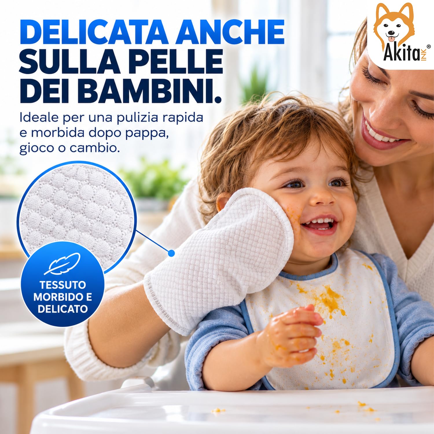 Akitaink Guanti Saponati Aloe e Camomilla 24 pezzi