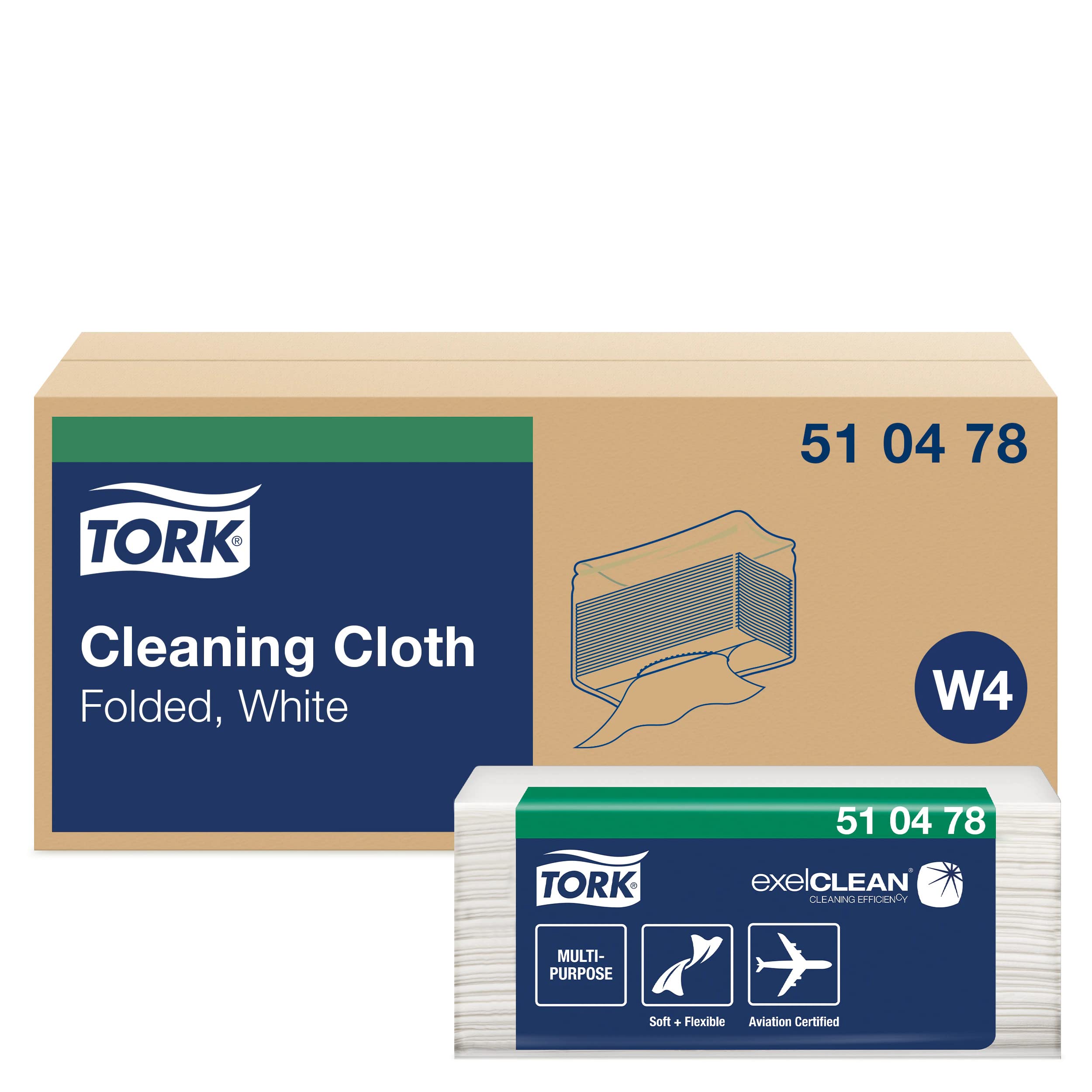 Tork W4 510478 Salviette Pulizia Bianche 5x130 pz assorbenti