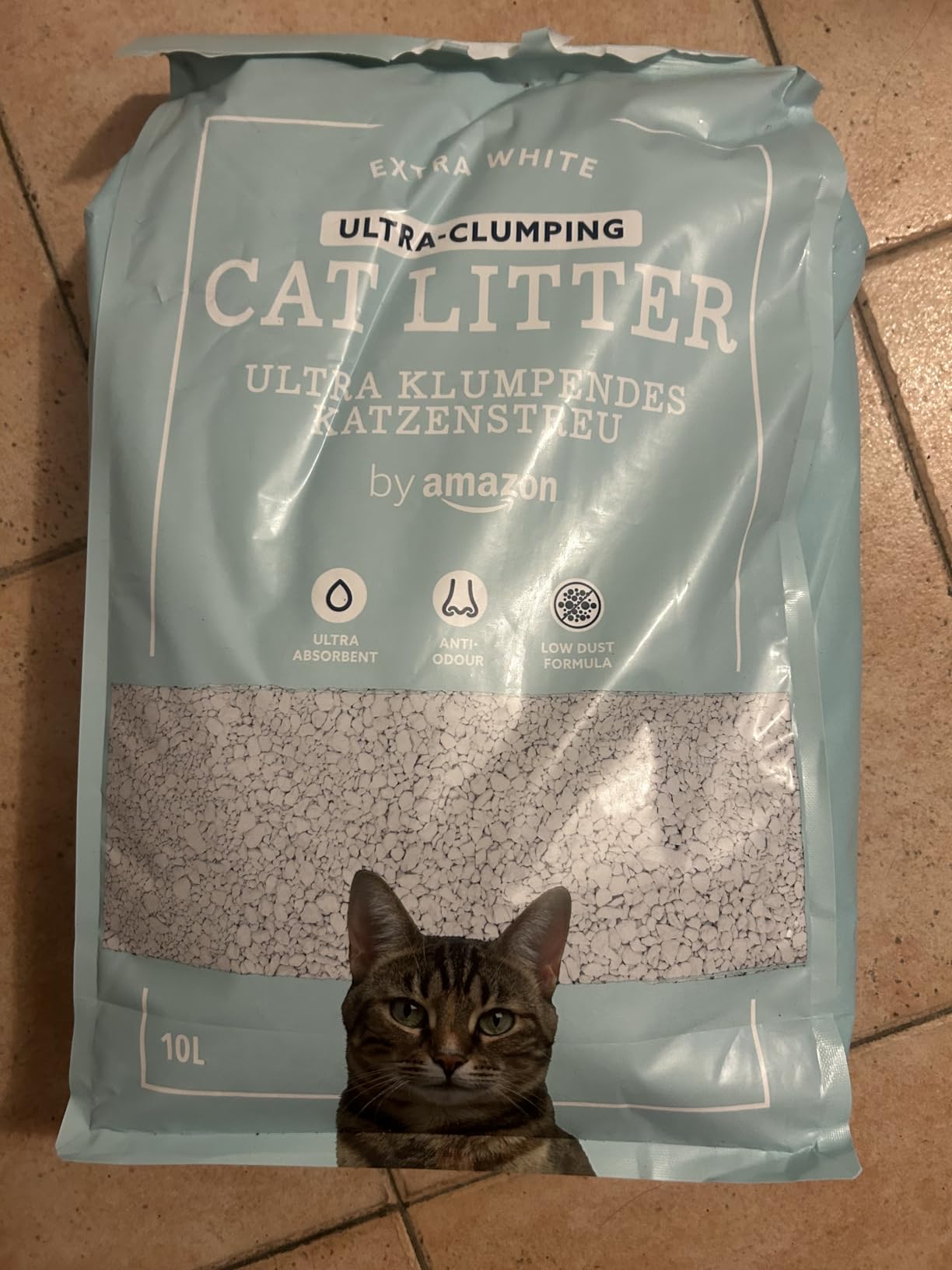 by Amazon Ultra lettiera gatto agglomerante bianca 10 L
