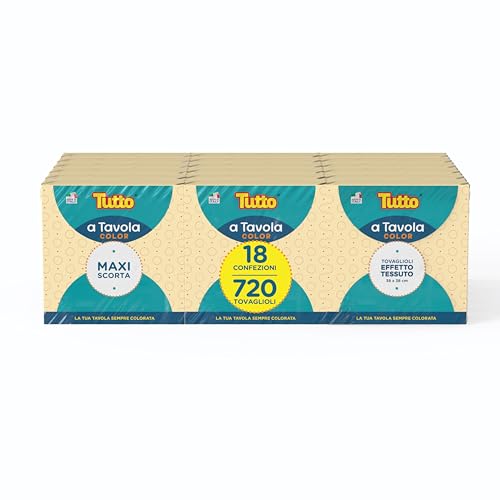 Tutto a Tavola Color tovaglioli 720 pz 38x38 cm 2 veli