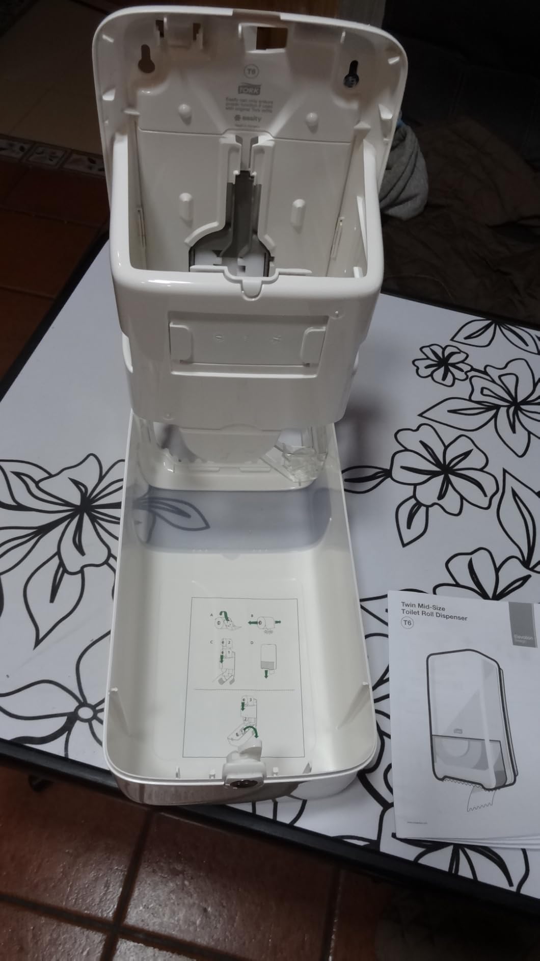 Tork 557500 dispenser carta igienica doppio rotolo bianco